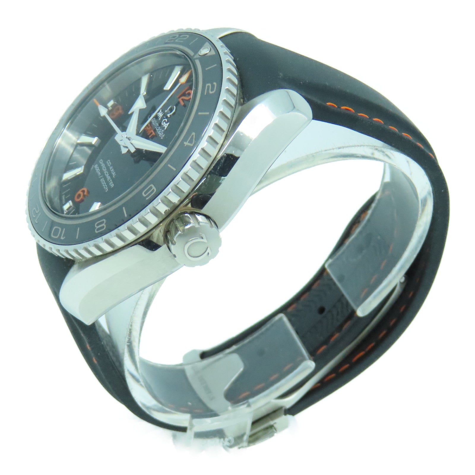 OMEGA 【激減優惠】Seamaster Planet Ocean不鏽鋼手錶自動機芯黑色