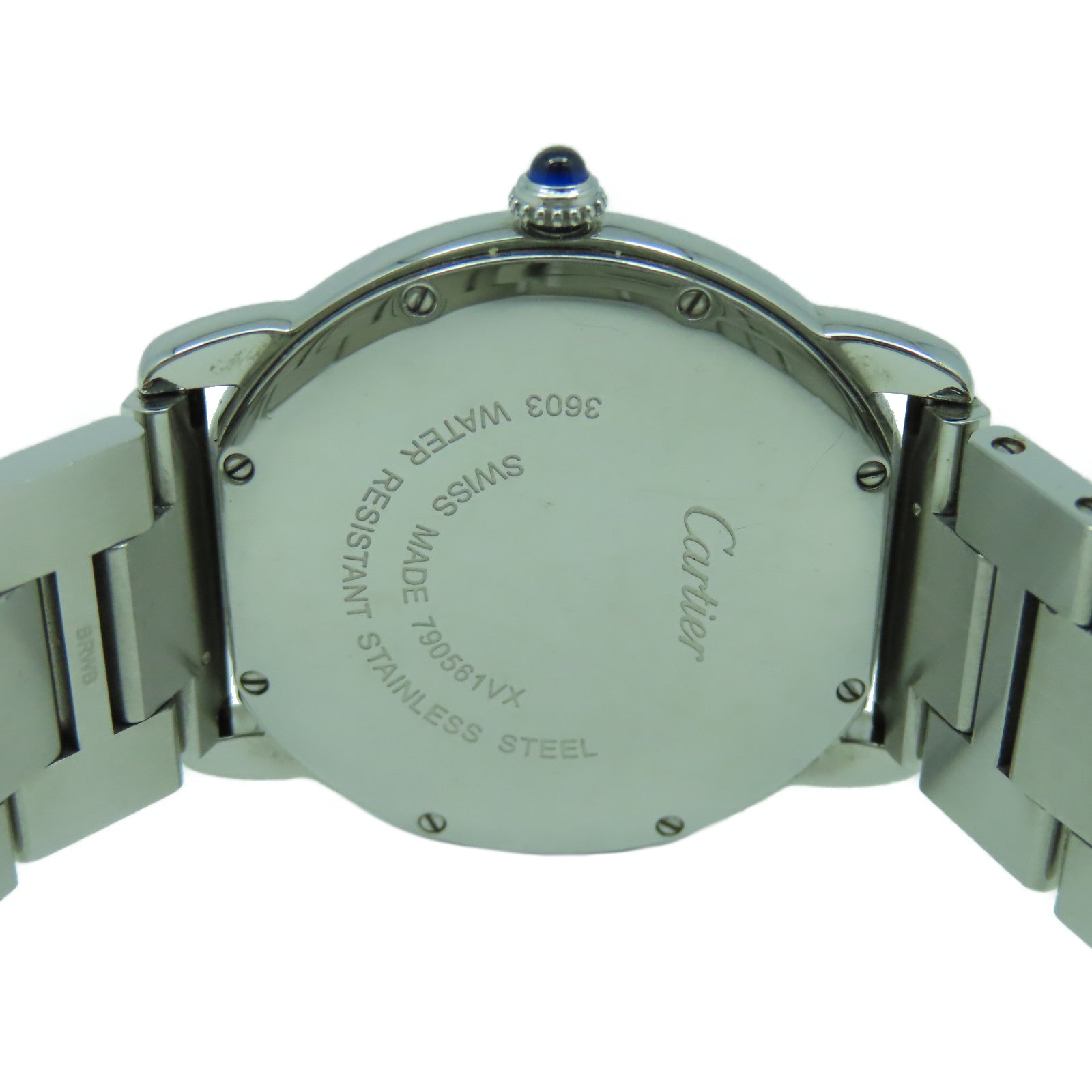 CARTIER Ronde Solo不鏽鋼手錶石英機芯白色