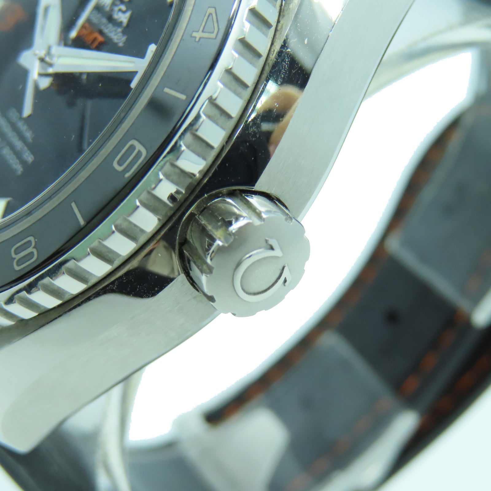 OMEGA 【激減優惠】Seamaster Planet Ocean不鏽鋼手錶自動機芯黑色