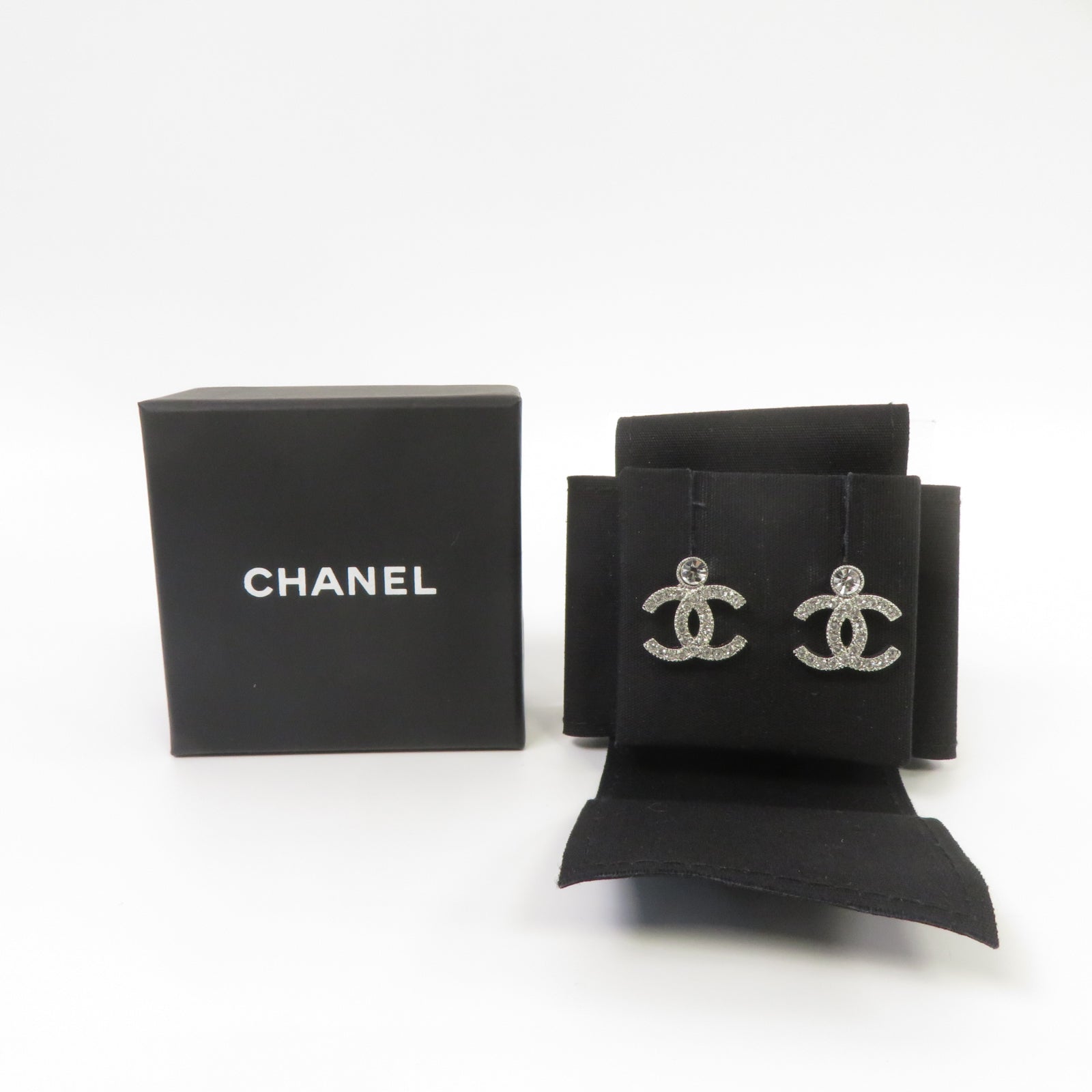 CHANEL 金屬Earrings耳環銀色