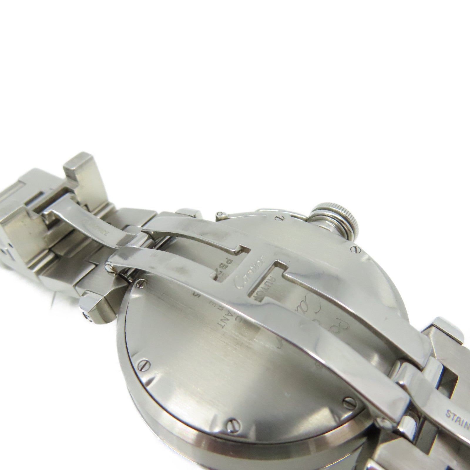 CARTIER Pasha Watch不鏽鋼自動機芯手錶淺啡色/銀色