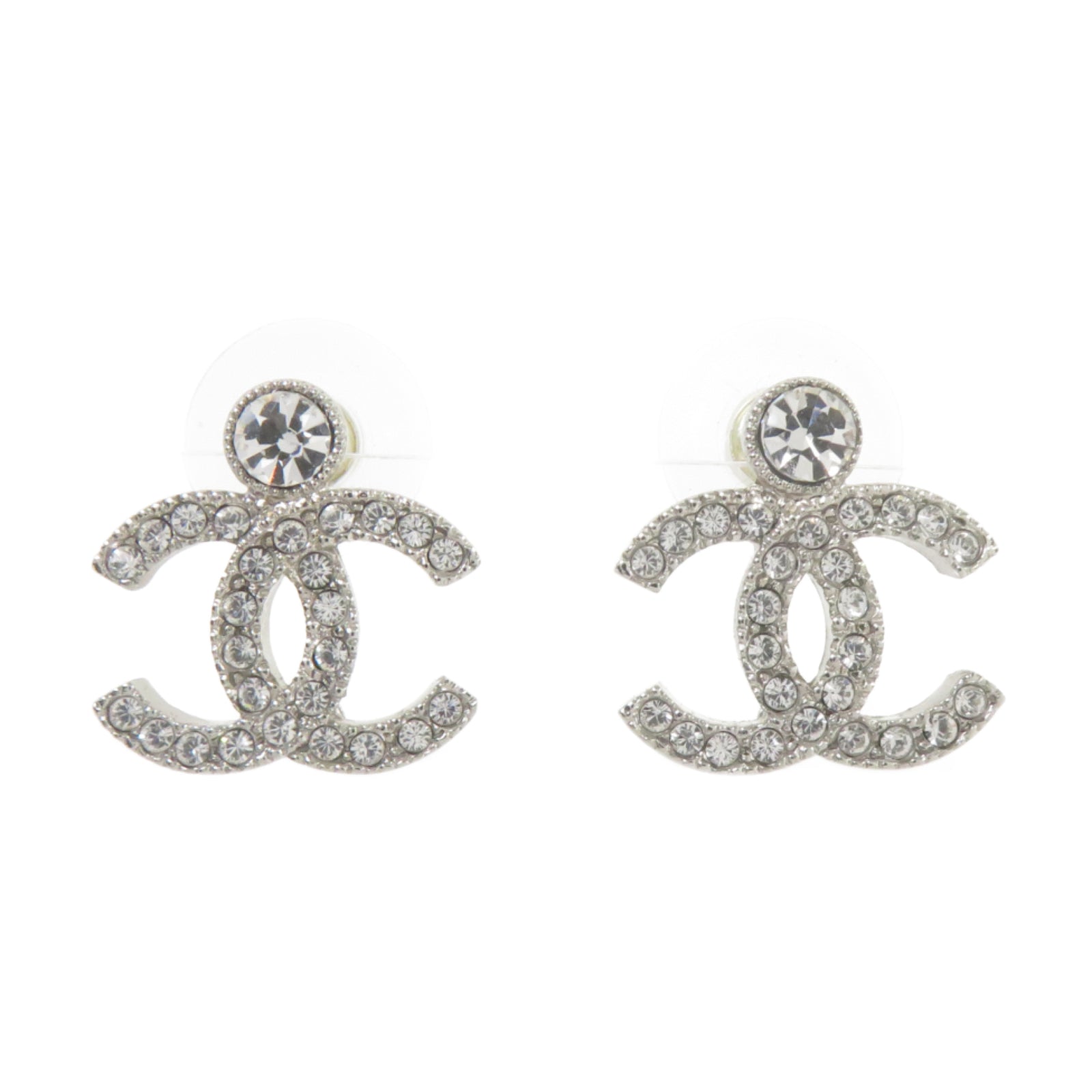 CHANEL 金屬Earrings耳環銀色