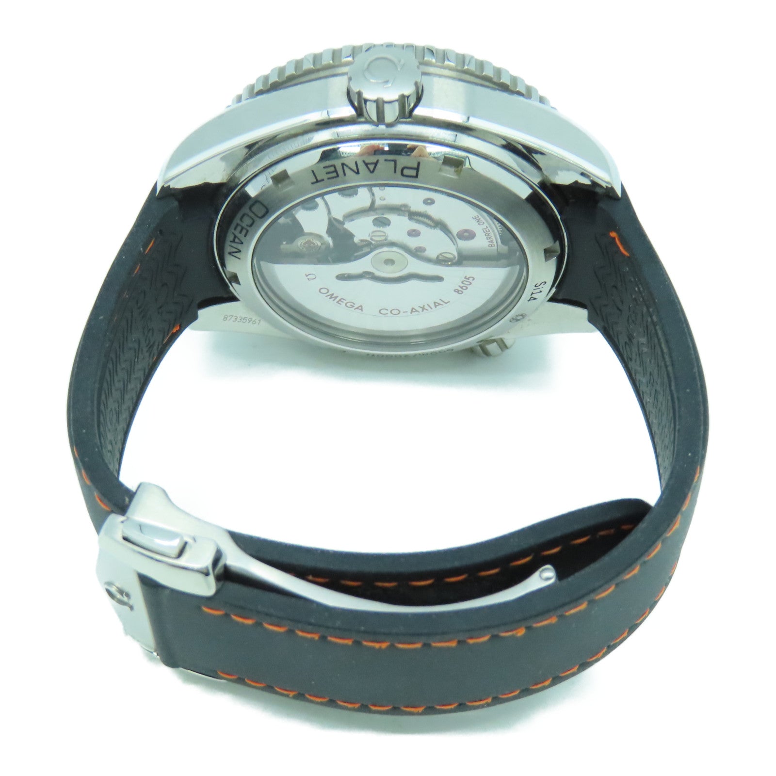 OMEGA 【激減優惠】Seamaster Planet Ocean不鏽鋼手錶自動機芯黑色