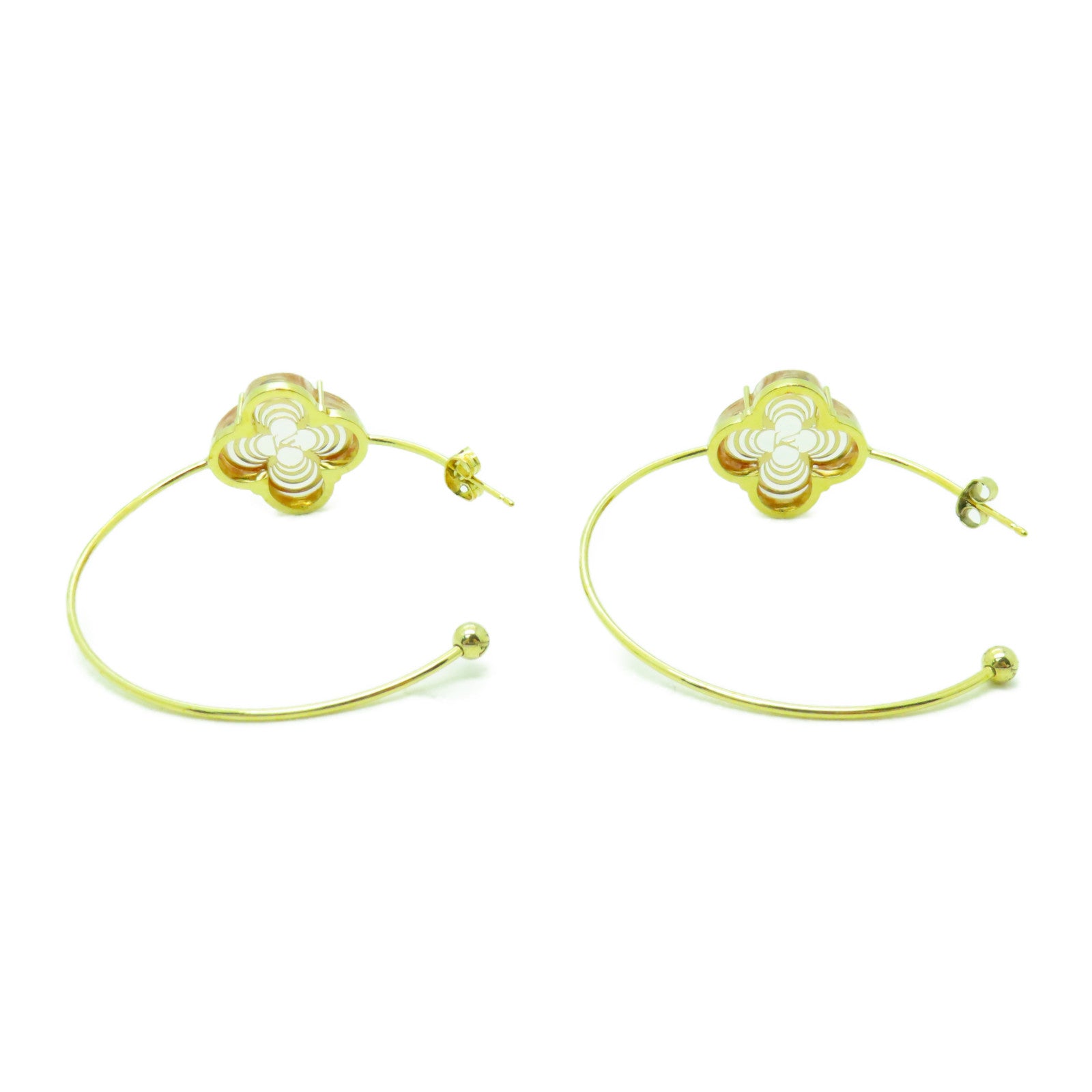 LOUIS VUITTON PVC/金屬Earrings耳環金色