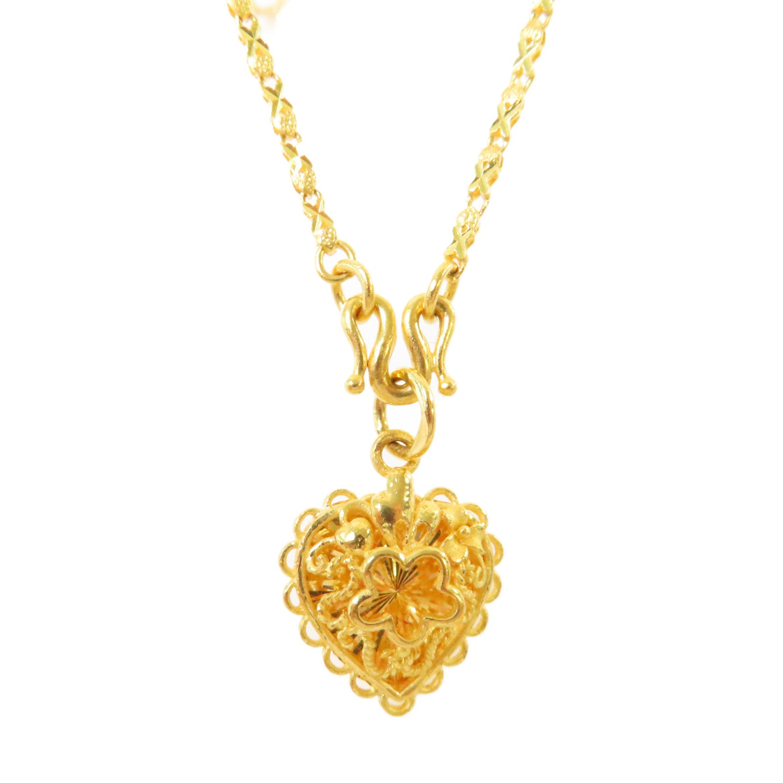 JEWELRY 24K黃金Gold Pendant Necklace項鏈