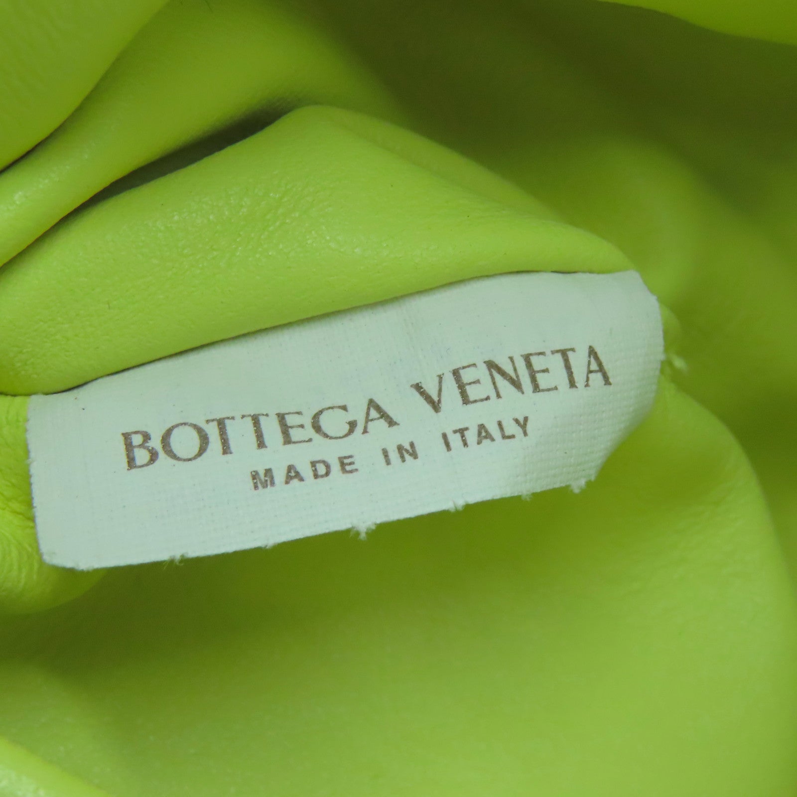 BOTTEGA VENETA 織紋皮革Hand Bag銀扣手挽袋黃色