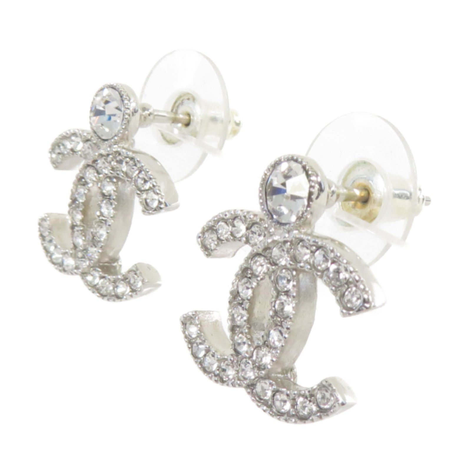 CHANEL 金屬Earrings耳環銀色