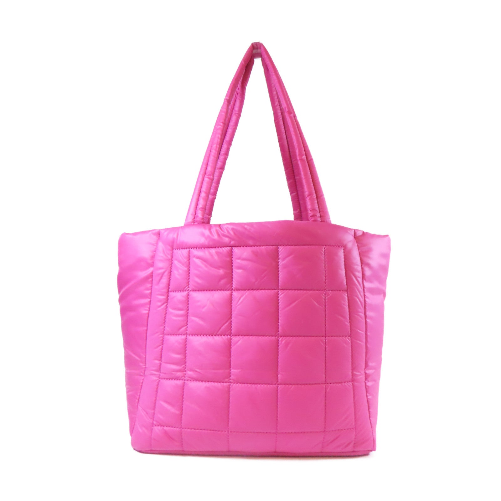 Michael Kors 尼龍Tote銀扣手挽袋粉紅色
