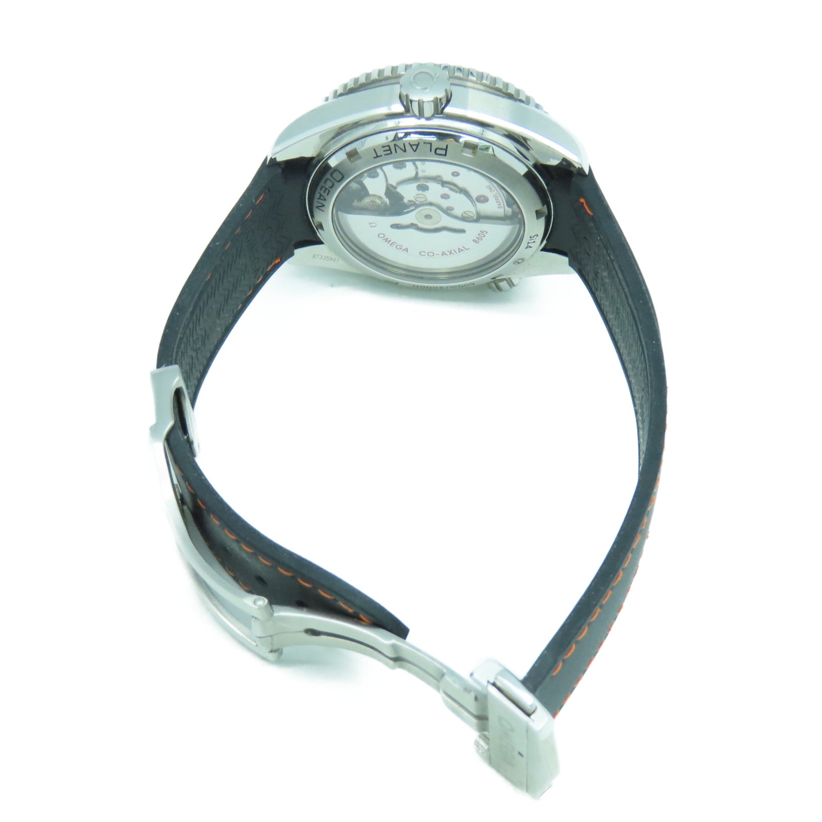 OMEGA 【激減優惠】Seamaster Planet Ocean不鏽鋼手錶自動機芯黑色