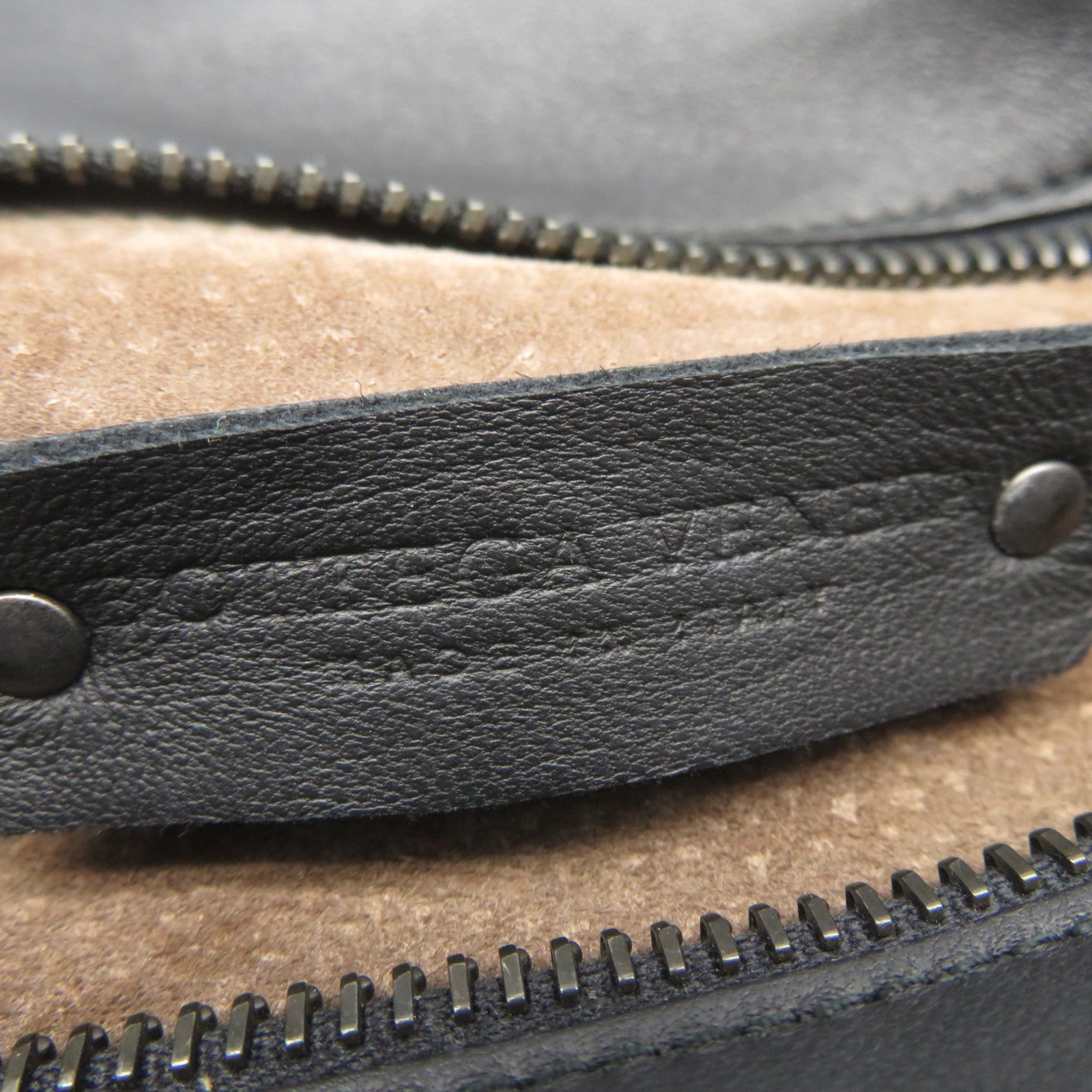 BOTTEGA VENETA 織紋皮革/牛皮皮革2 Way Shoulder Bag手挽肩背兩用袋黑色