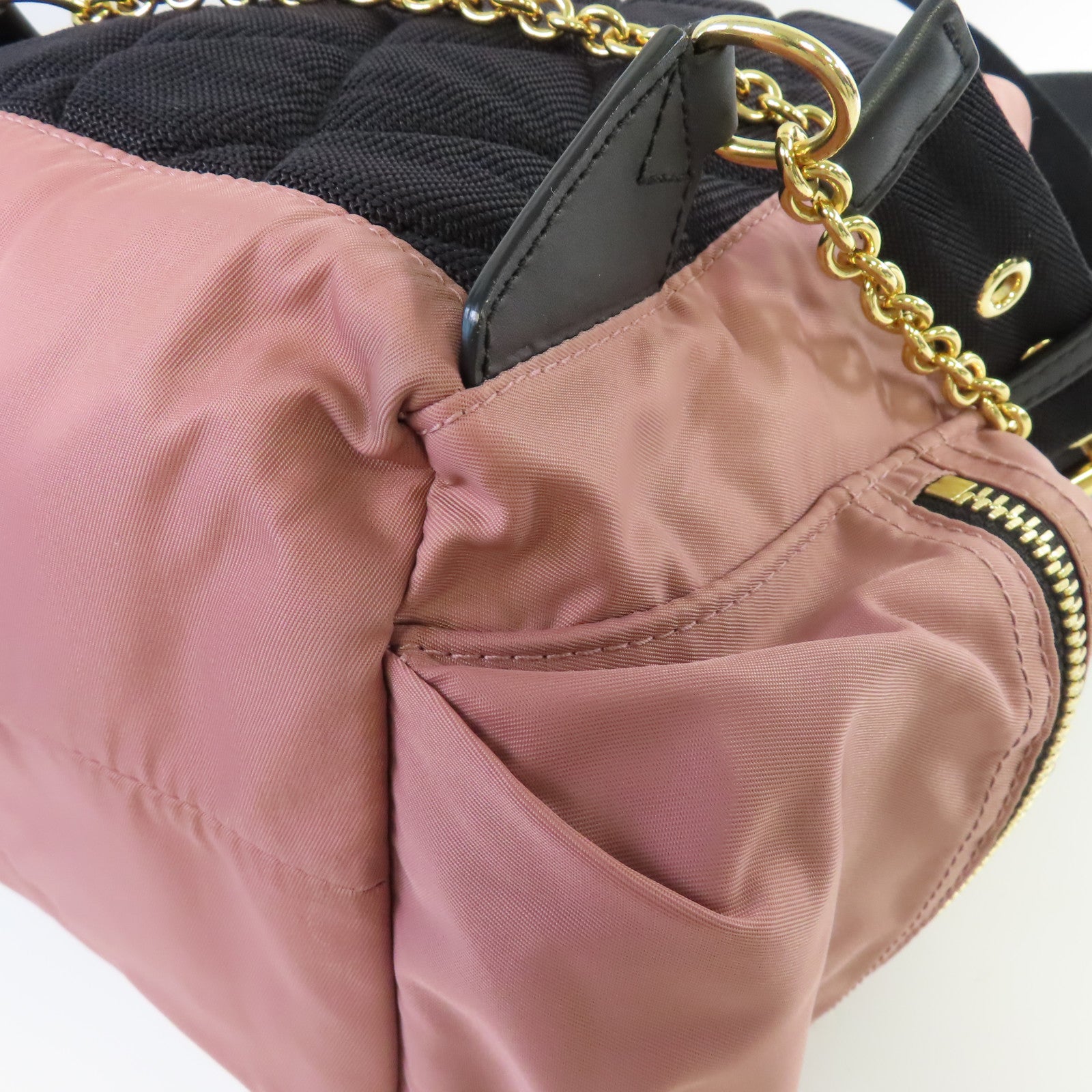BURBERRY 尼龍Backpack金扣背包粉紅色