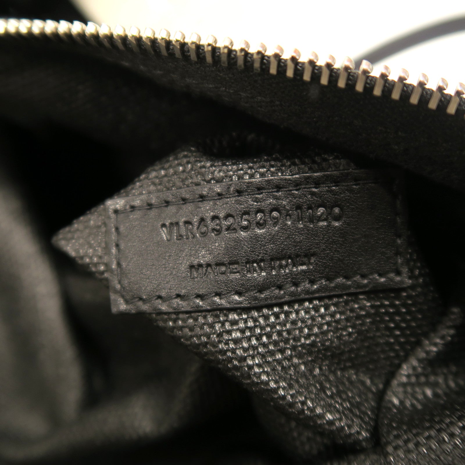 SAINT LAURENT 帆布Rive Gauche Handbag銀扣手挽袋米色/黑色
