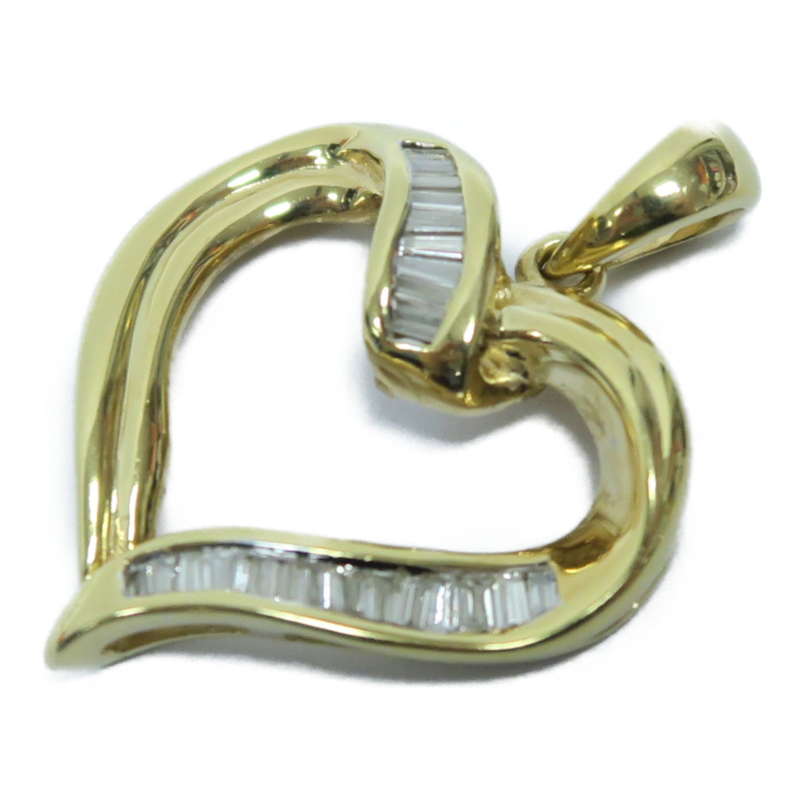 JEWELRY 18K黃金Diamond Pendant鑽石吊墜金色