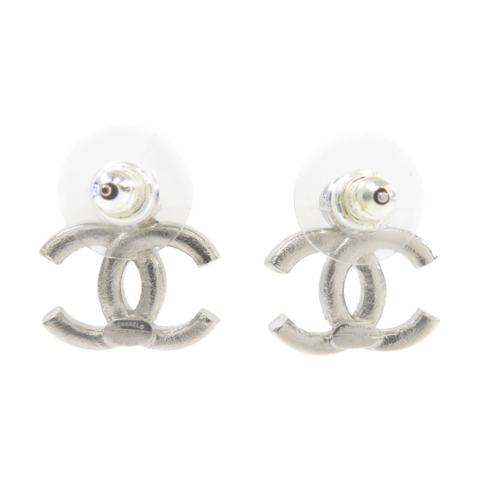 CHANEL 金屬Earrings耳環銀色