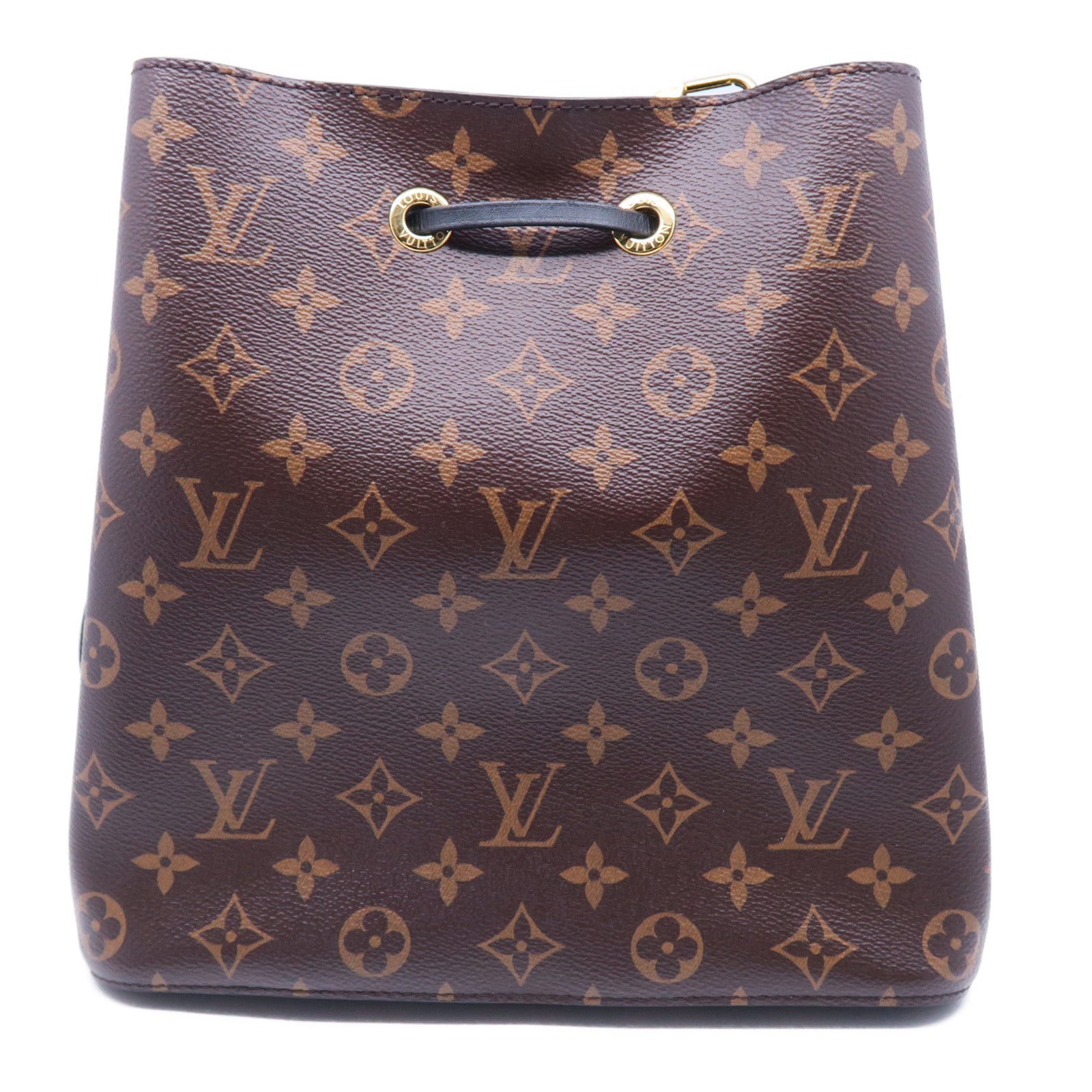 LOUIS VUITTON Monogram Neo Noe金扣肩背袋棕色