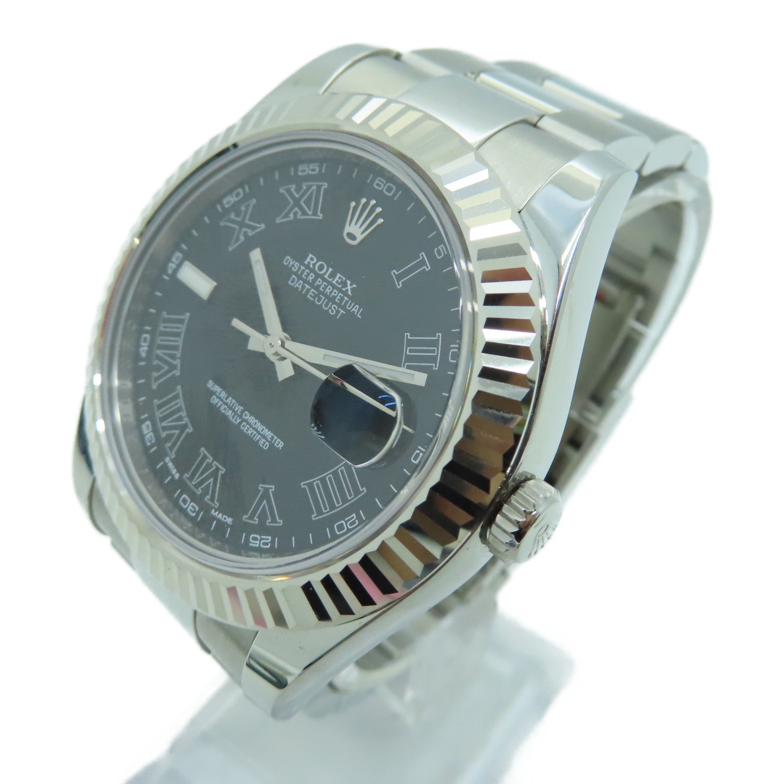 ROLEX Oyster Perpetual不锈钢手表自动机芯灰色
