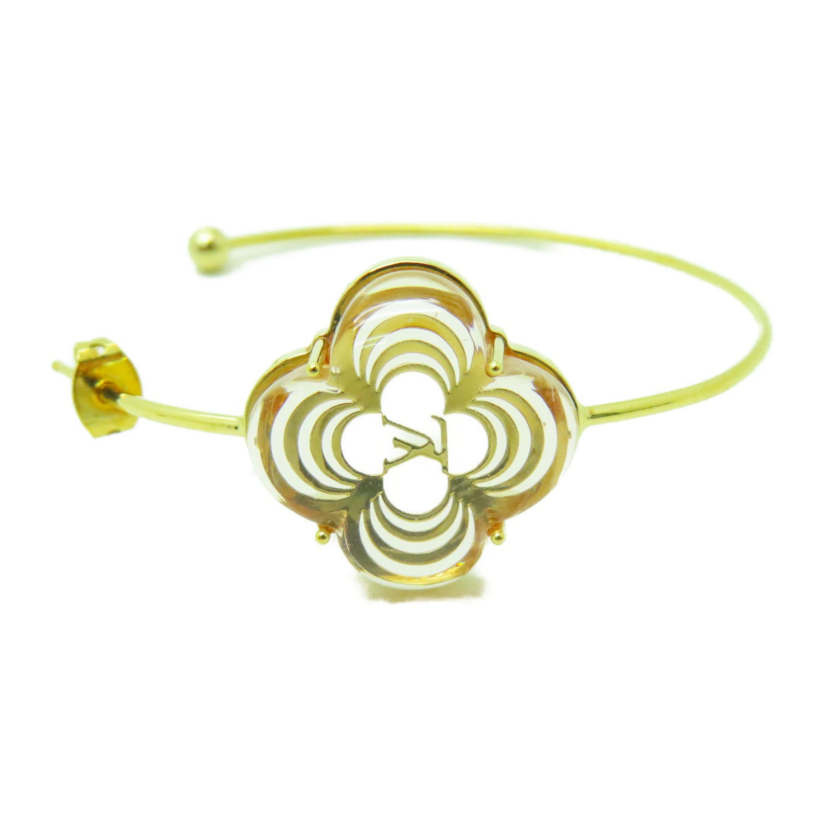 LOUIS VUITTON PVC/金屬Earrings耳環金色