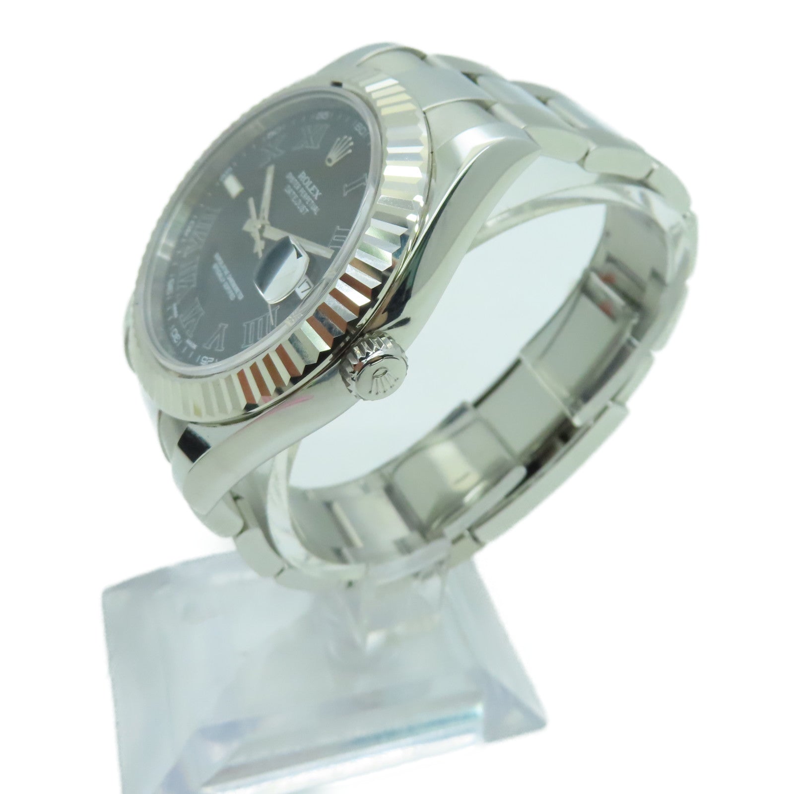 ROLEX Oyster Perpetual不锈钢手表自动机芯灰色
