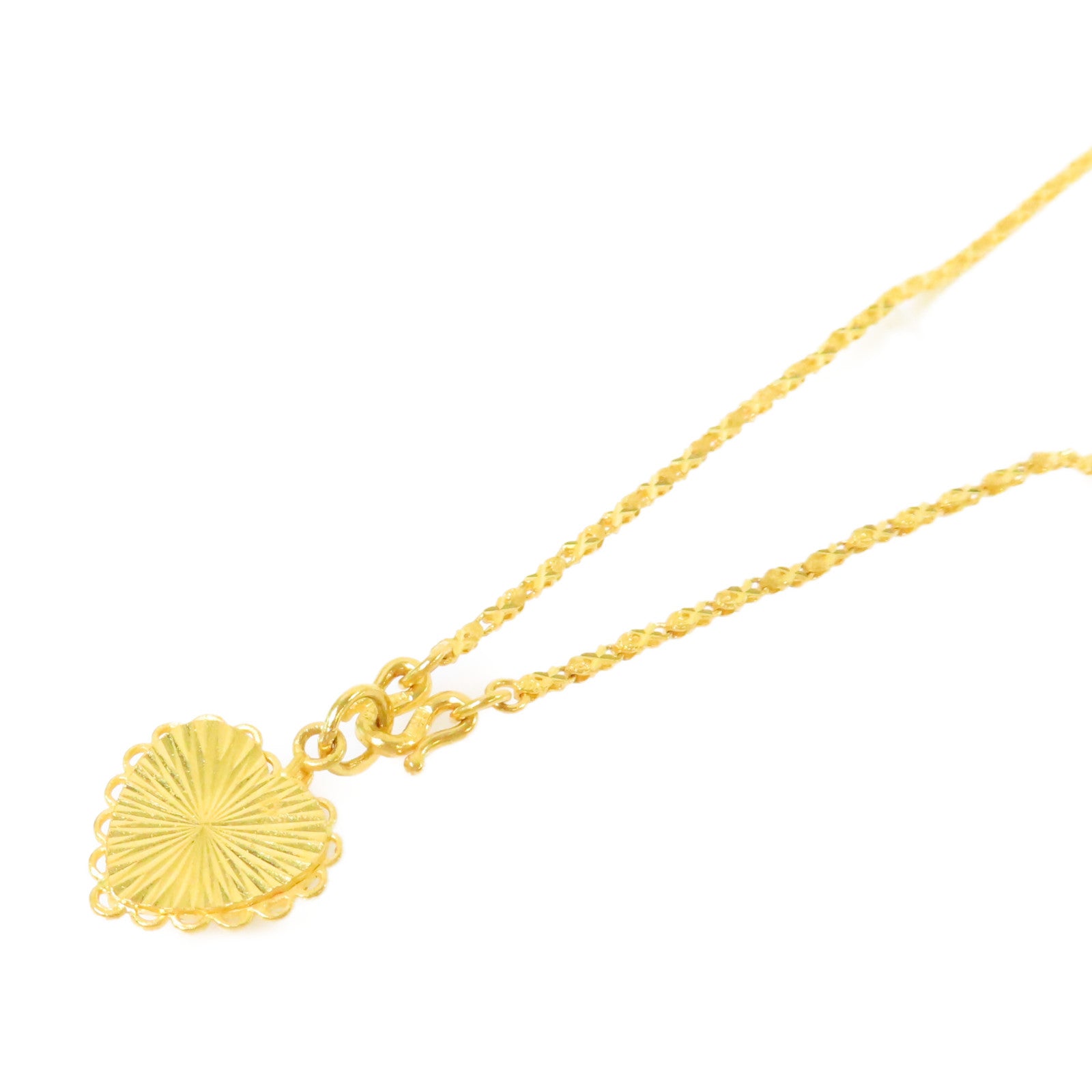 JEWELRY 24K黃金Gold Pendant Necklace項鏈
