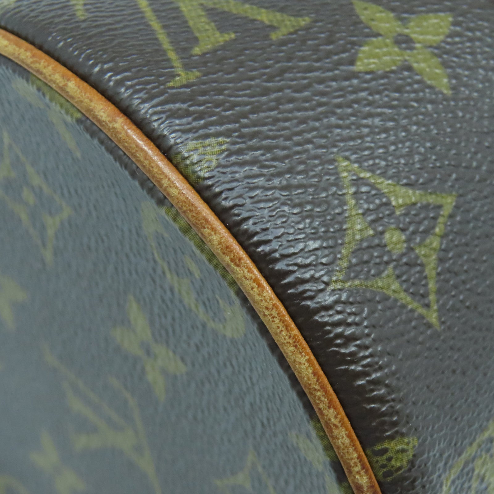 LOUIS VUITTON Monogram Papillon PM金扣肩背袋棕色