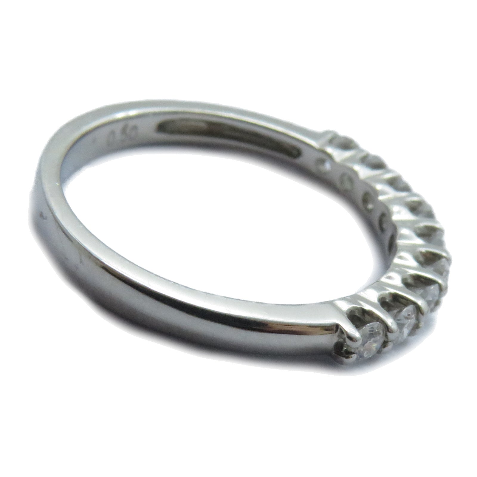 JEWELRY PT950鉑金Diamond Ring 0.50ct鑽石戒指US#7.75