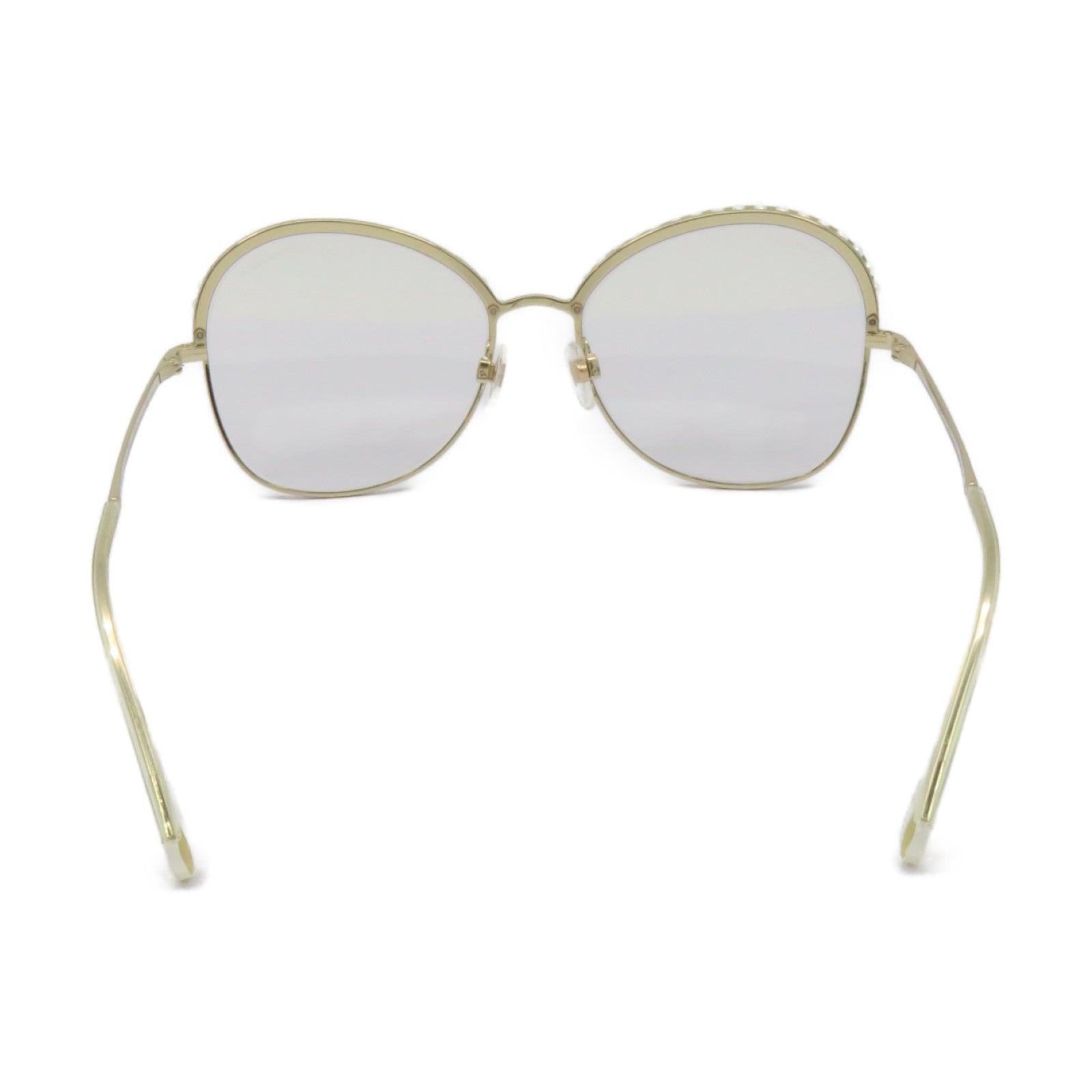 CHANEL 金屬/仿珍珠Sunglasses太陽眼鏡金色/珍珠色