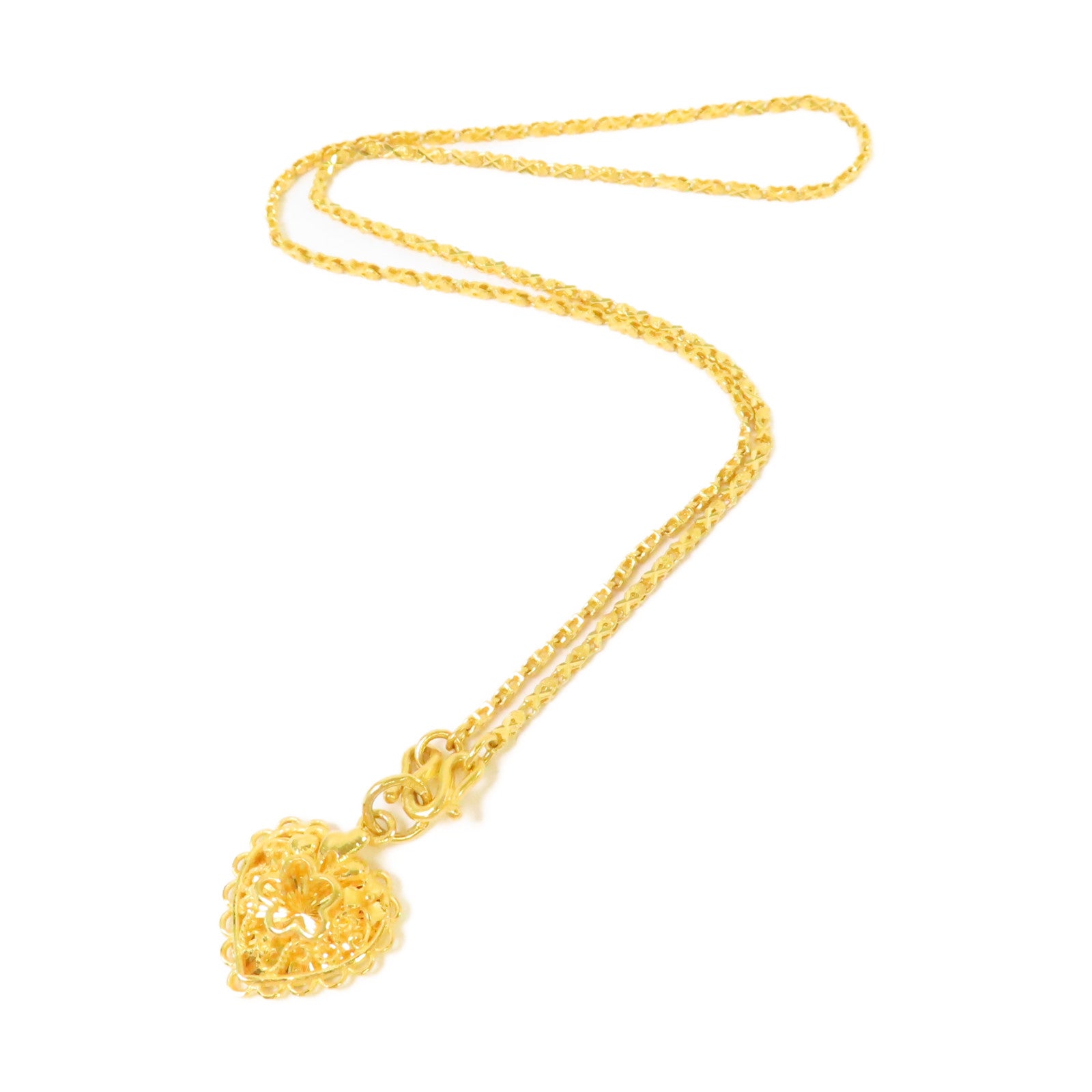 JEWELRY 24K黃金Gold Pendant Necklace項鏈