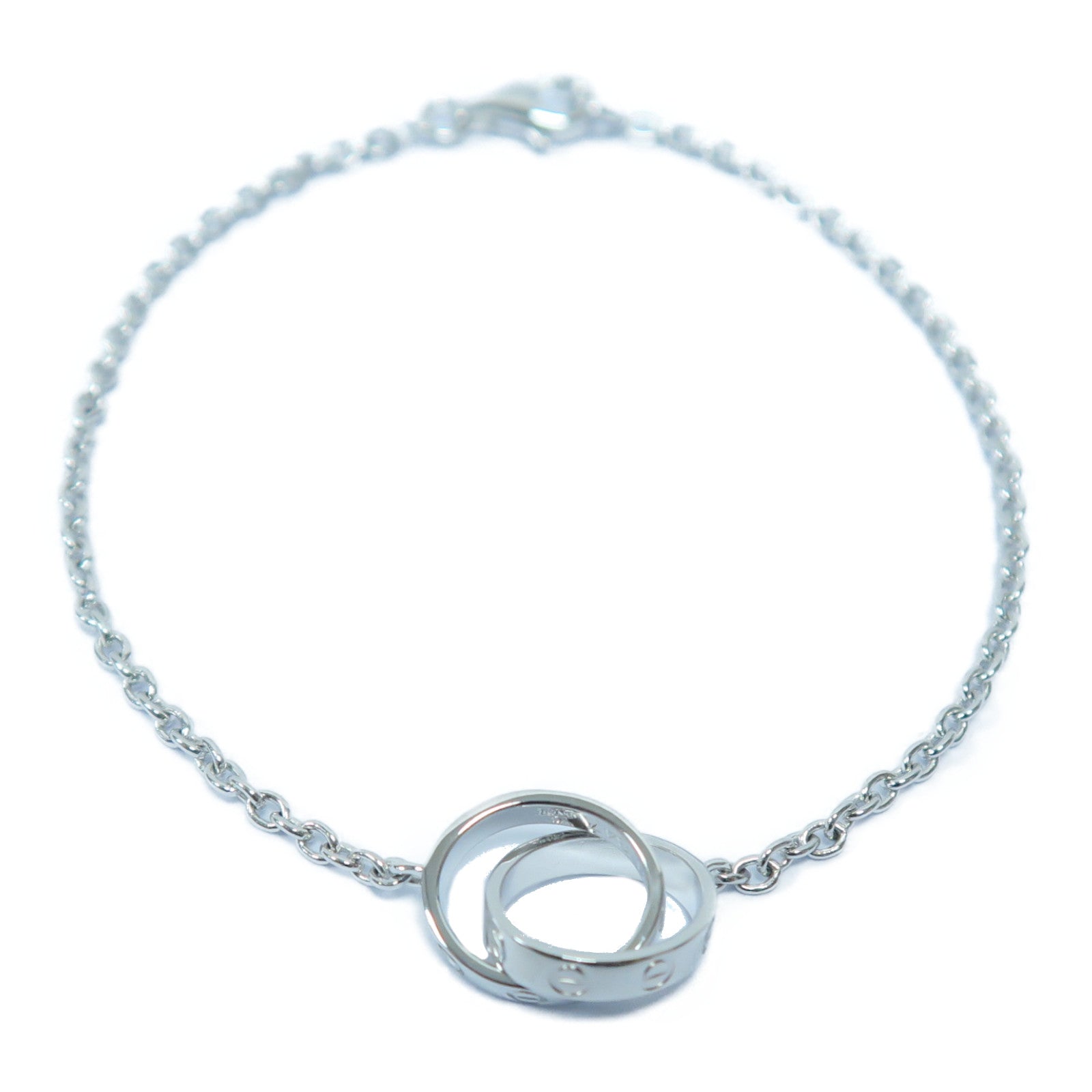 CARTIER 18K白金Baby Love Bracelet手鏈銀色