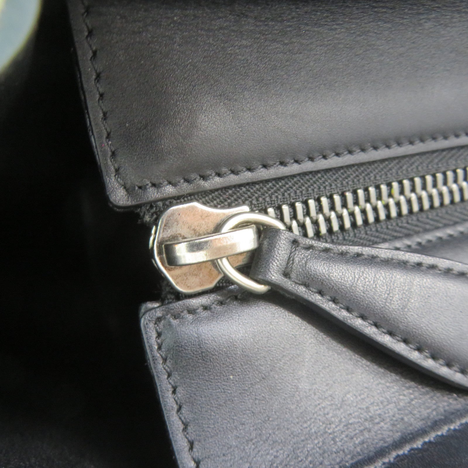 CELINE Micro Luggage Bag in Cowhide Leather Beige/Green/Black