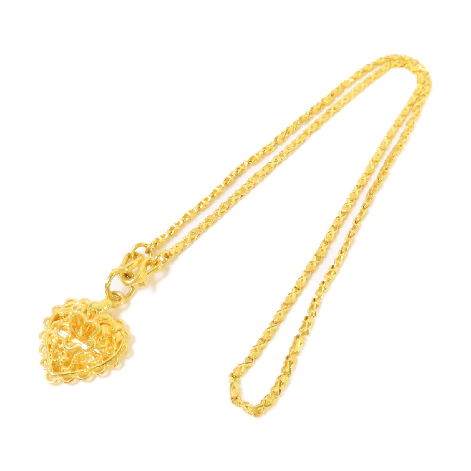 JEWELRY 24K黃金Gold Pendant Necklace項鏈