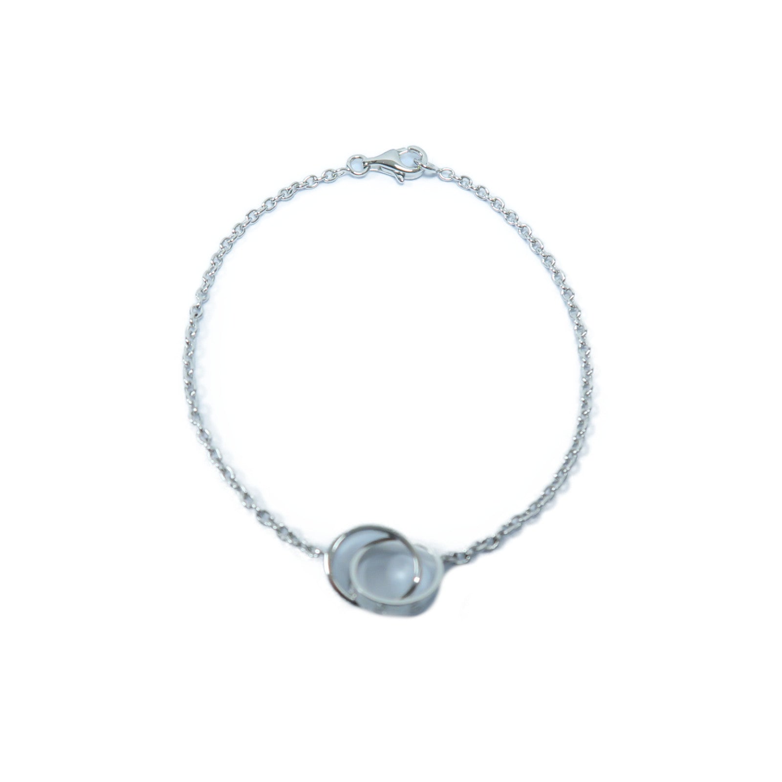 CARTIER 18K白金Baby Love Bracelet手鏈銀色