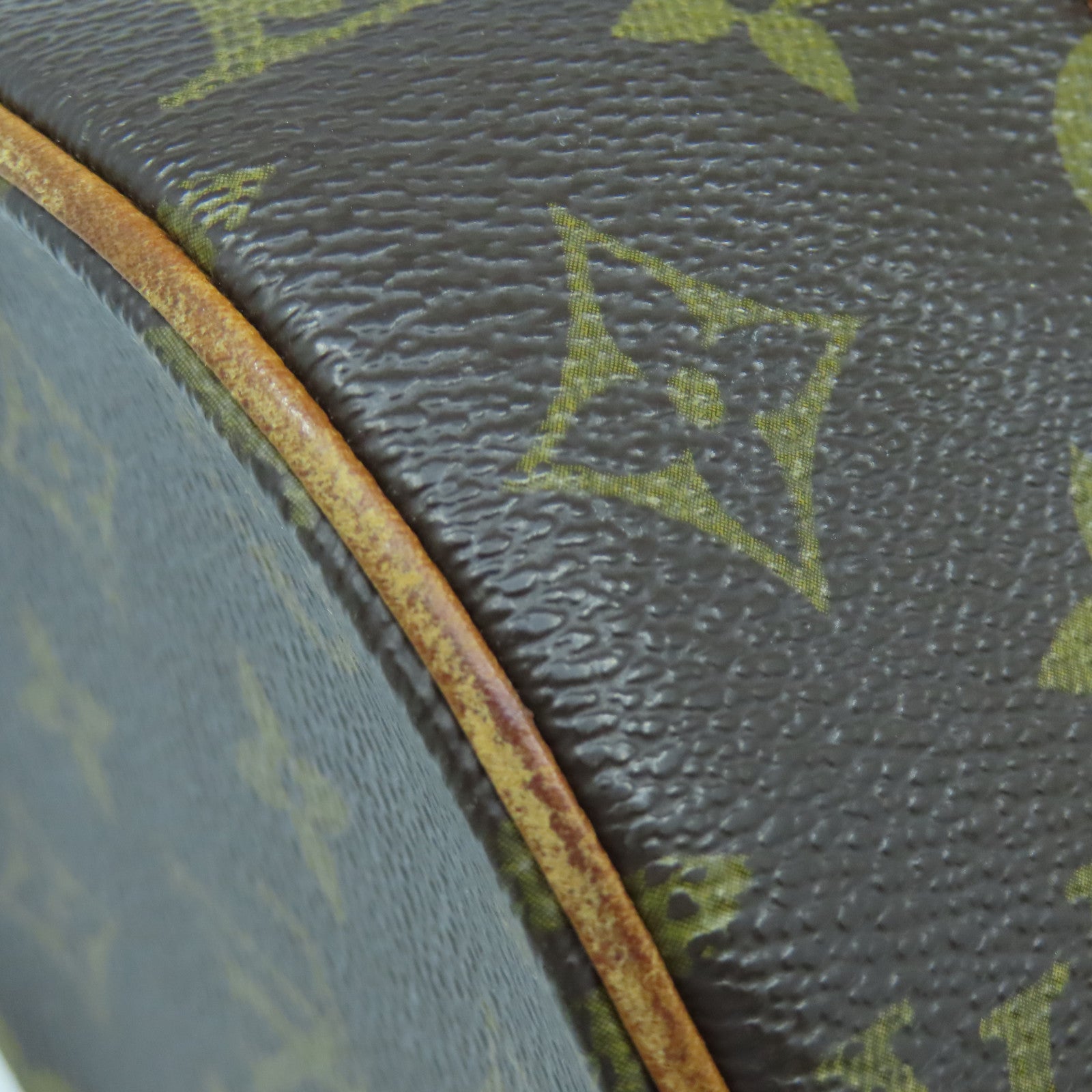 LOUIS VUITTON Monogram Papillon PM金扣肩背袋棕色