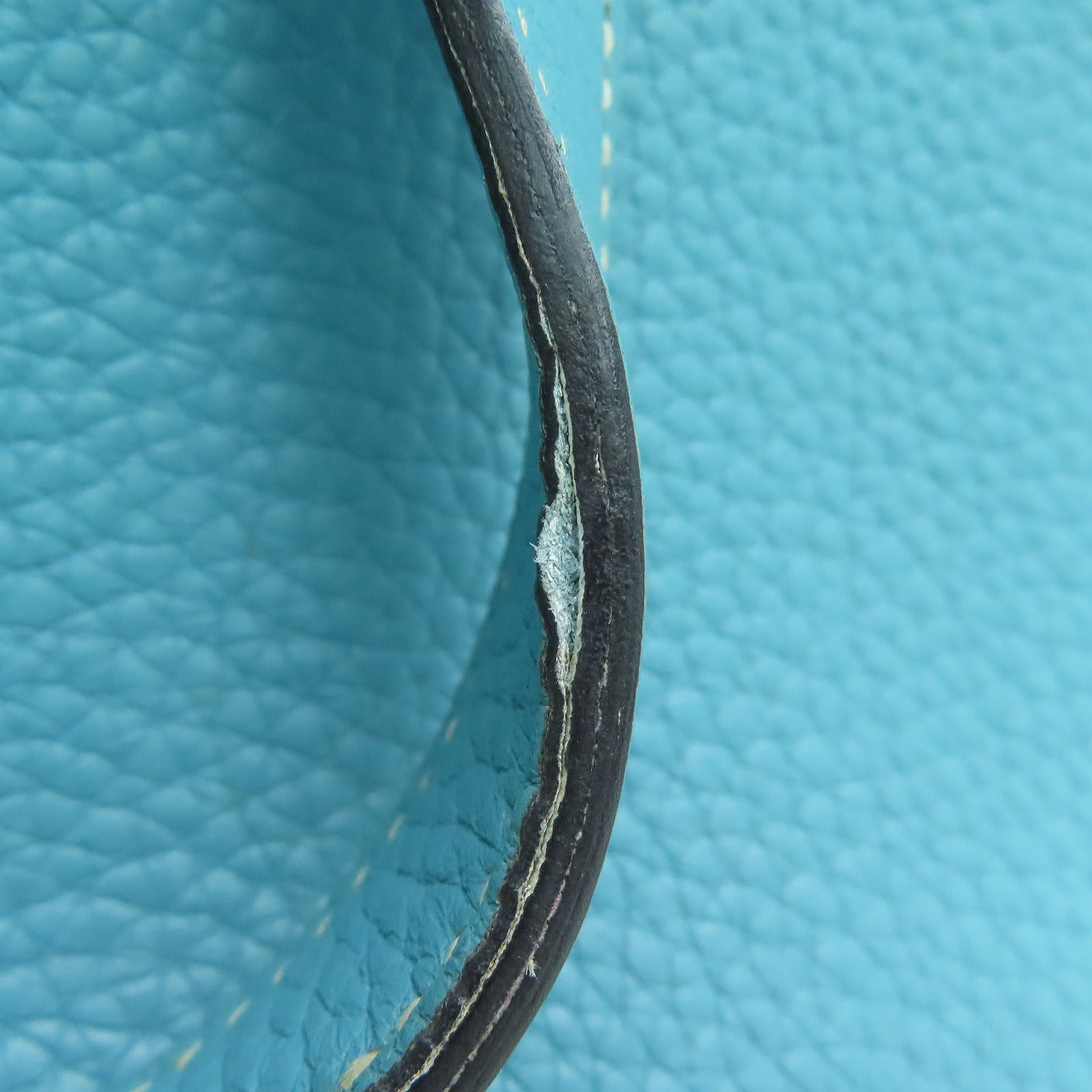 HERMES [Sharp Discount] Clemence Leather Halzan 31 Silver Buckle Handle Shoulder Back Dual-purpose Bag Blue Atoll/Blue