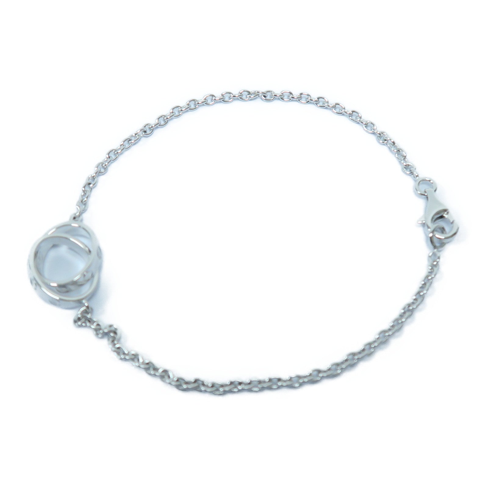 CARTIER 18K白金Baby Love Bracelet手鏈銀色