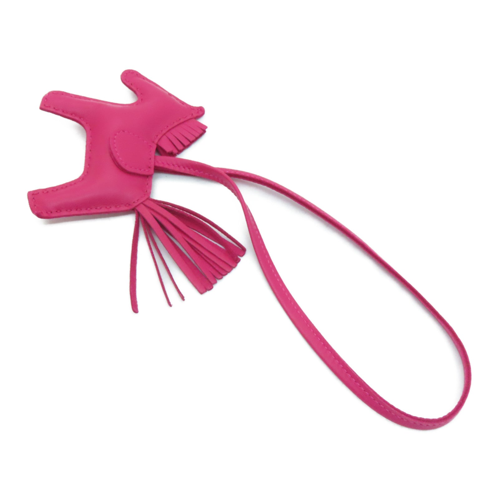 HERMES 【Sharp Discount】Sheepskin Leather Rodeo PM Charm