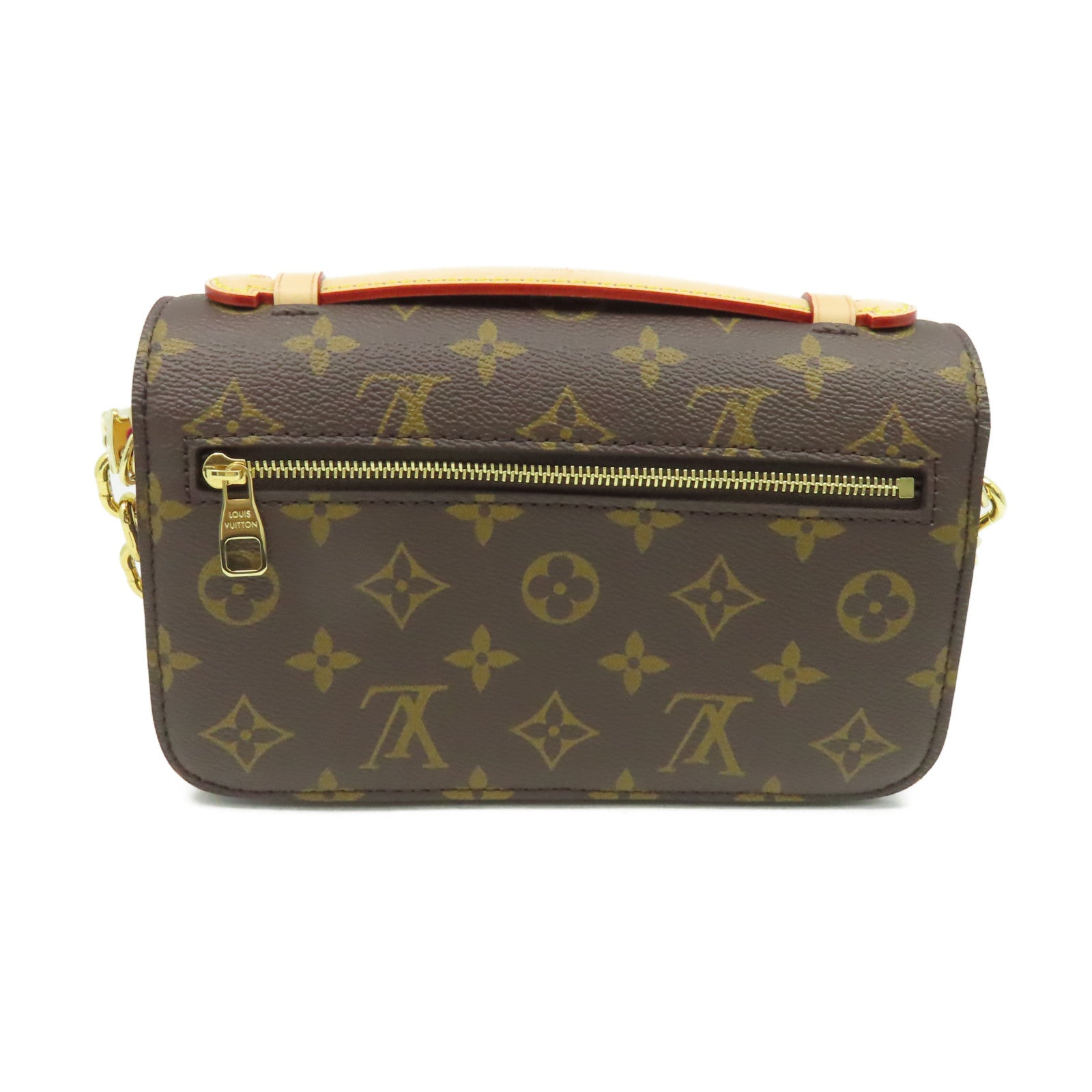 LOUIS VUITTON Monogram Pochette Metis East West 2Way Shoulder Bag金扣手挽肩背兩用袋啡色