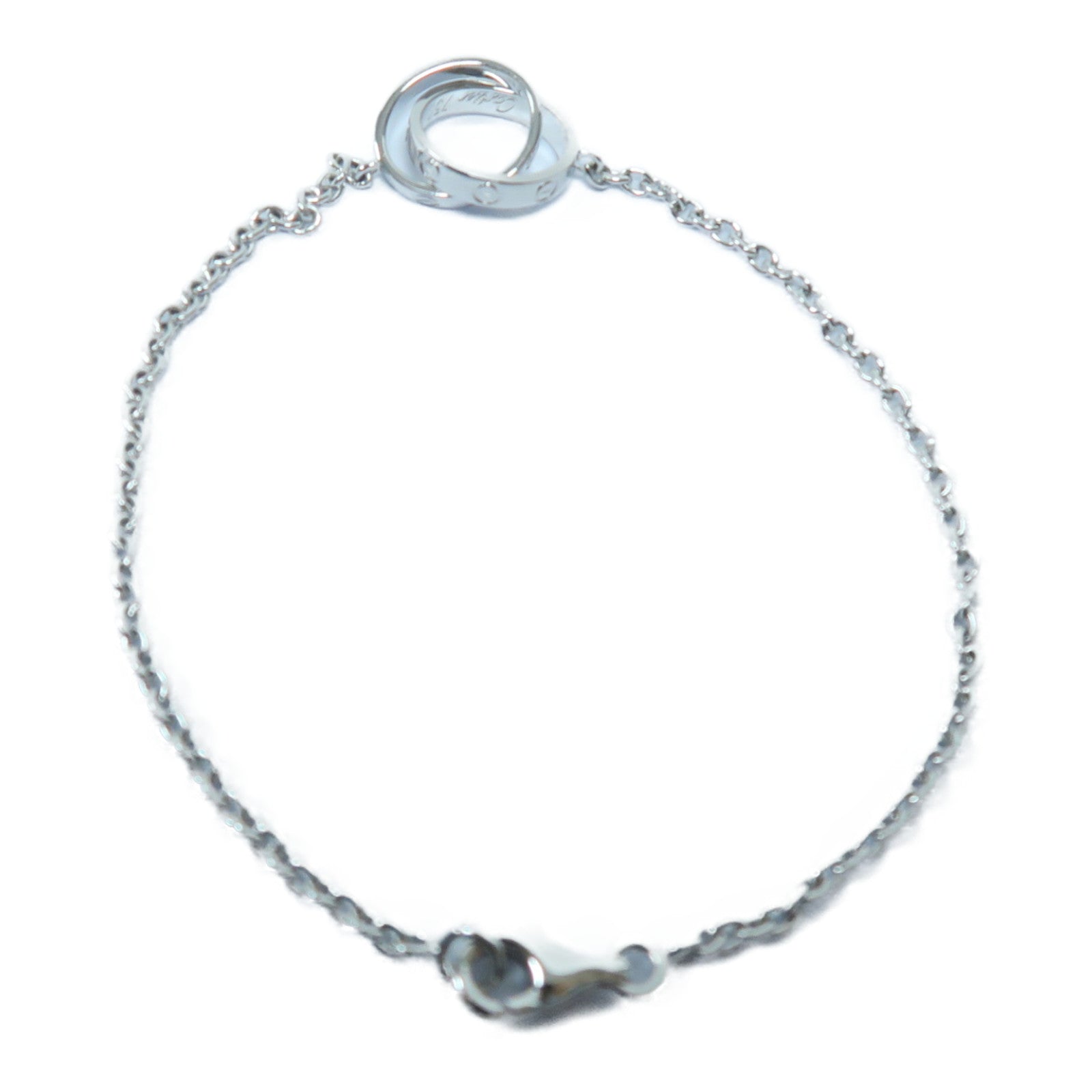 CARTIER 18K白金Baby Love Bracelet手鏈銀色