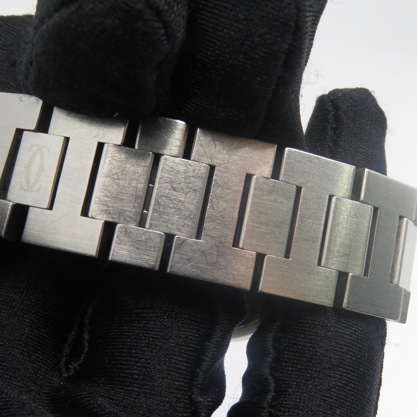 CARTIER Pasha C不鏽鋼手錶自動機芯鮭魚色