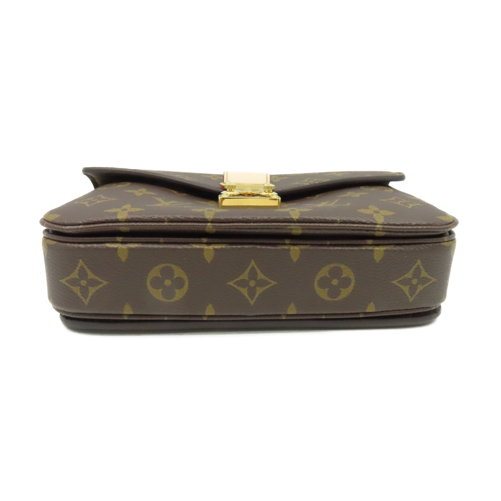 LOUIS VUITTON Monogram Pochette Metis East West 2Way Shoulder Bag金扣手挽肩背兩用袋啡色