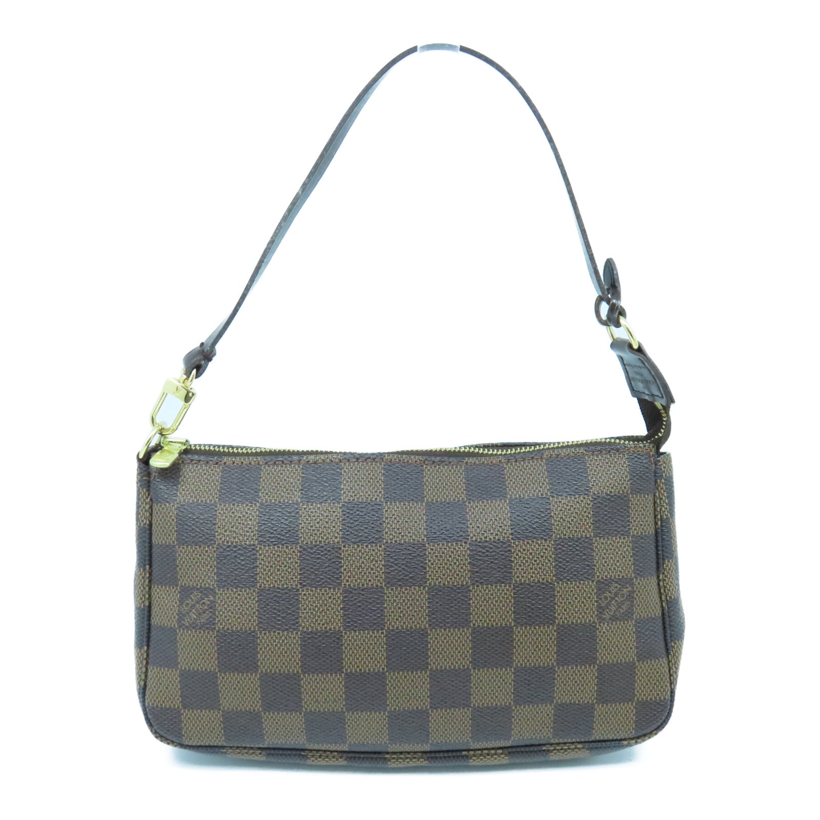 LOUIS VUITTON Damier Accessories Pouch金扣化妝袋啡色