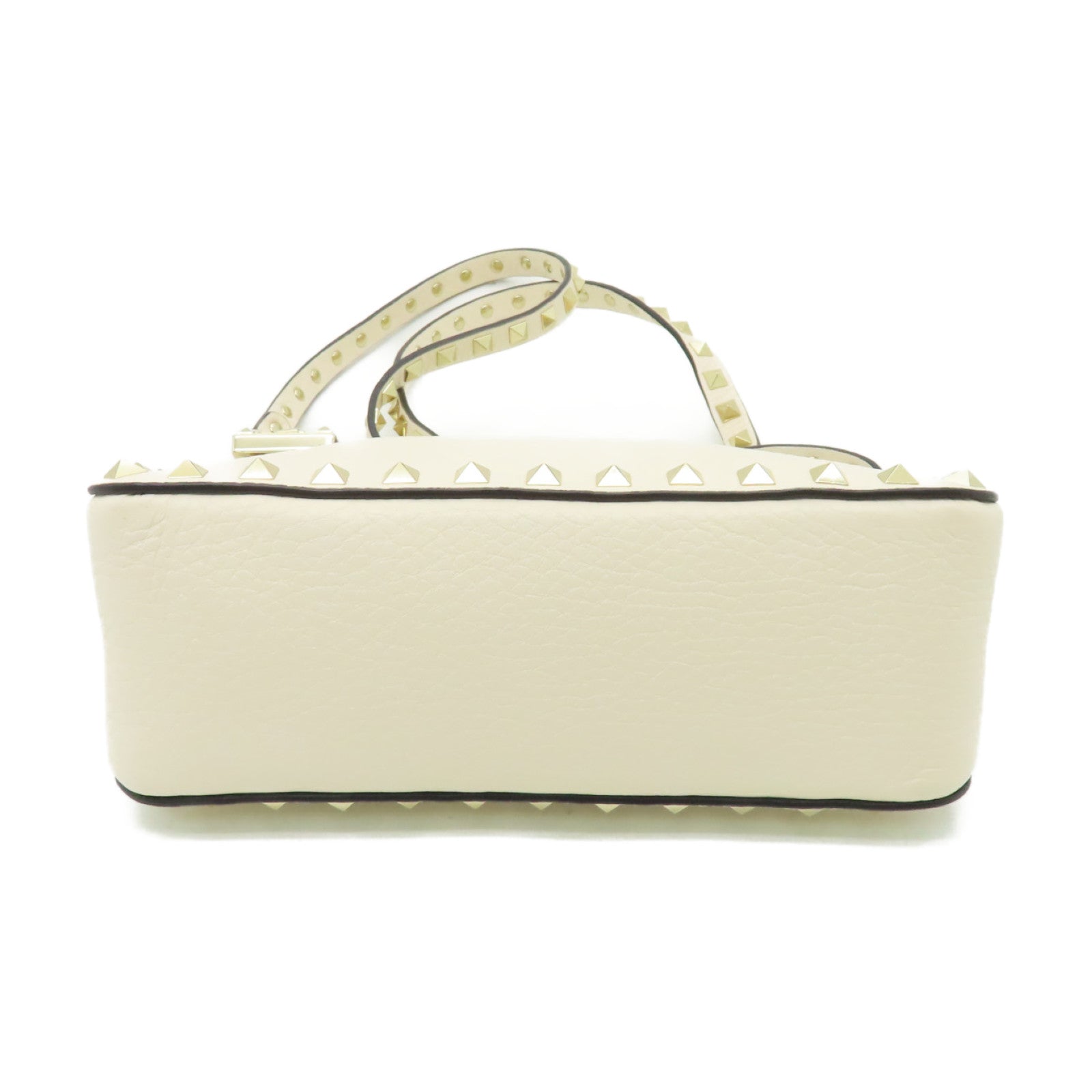 Valentino 皮革2way Shoulder Bag金扣手挽肩背兩用袋白色