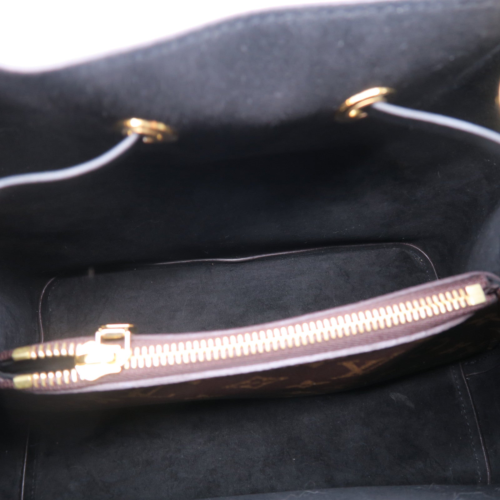 LOUIS VUITTON Monogram Neo Noe金扣肩背袋棕色