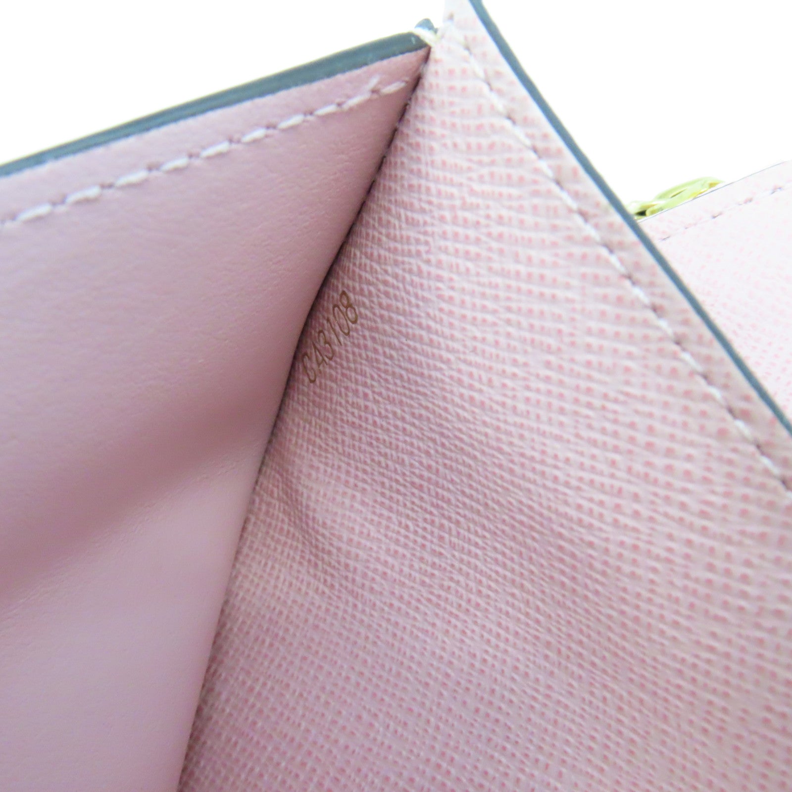 LOUIS VUITTON Monogram Ariane Short Wallet短錢包啡色/粉紅色