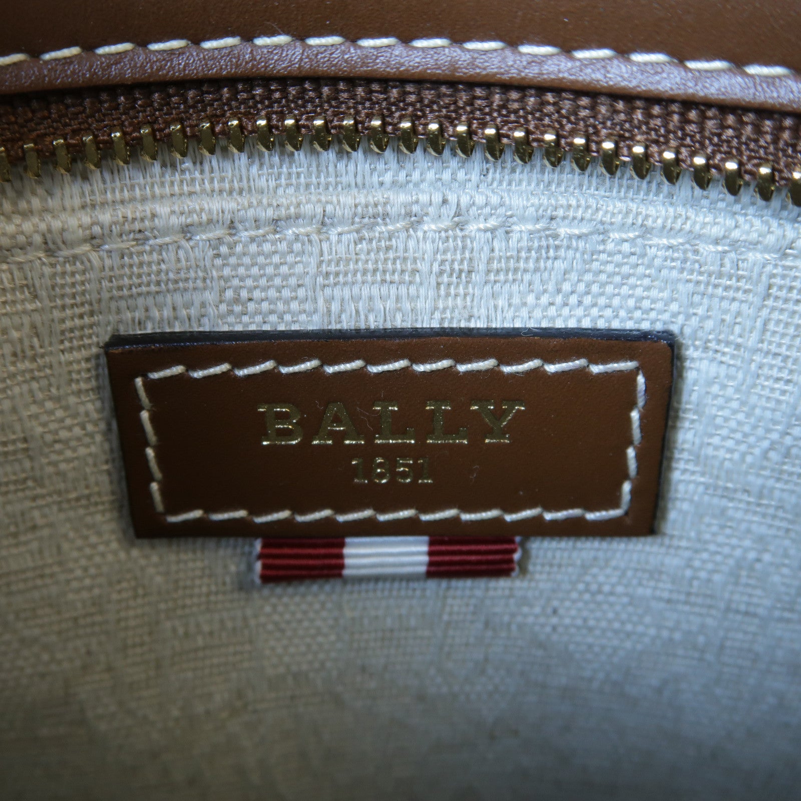 BALLY 牛皮皮革Mini Tote Bag金扣手挽肩背兩用袋啡色