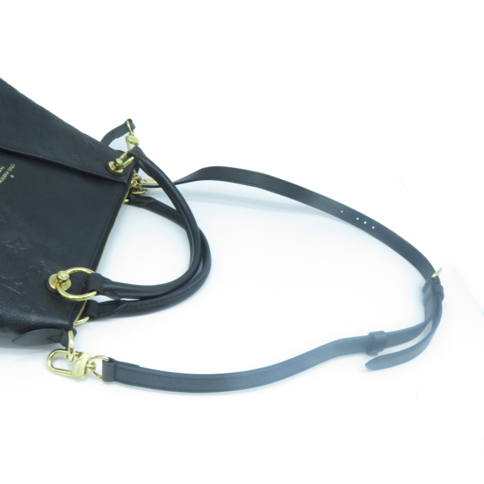 LOUIS VUITTON Monogram Empreinte V Tote Bag金扣手挽肩背兩用袋黑色