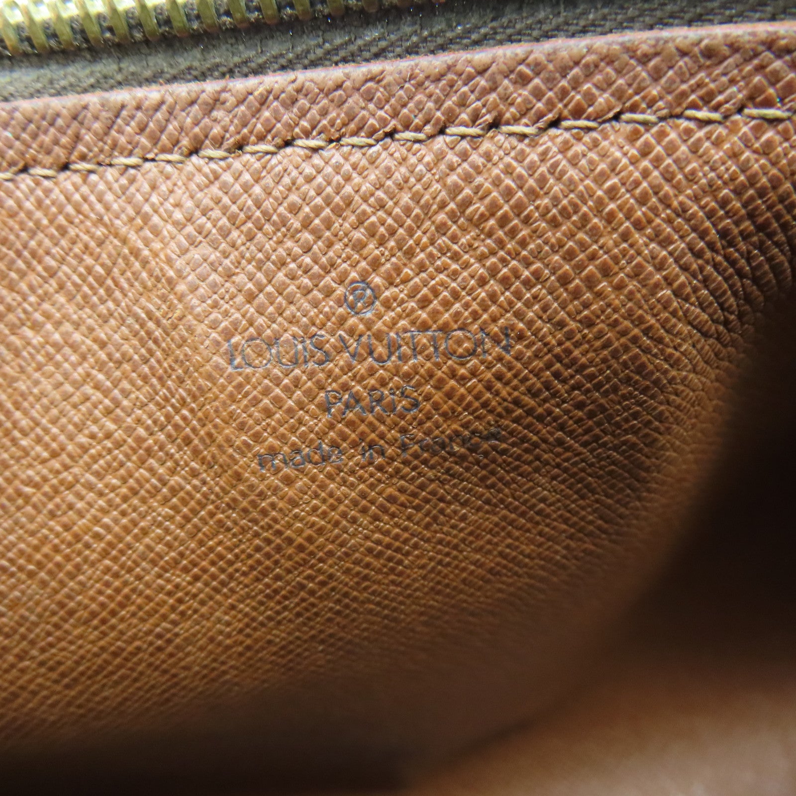 LOUIS VUITTON Monogram Papillon PM金扣肩背袋棕色