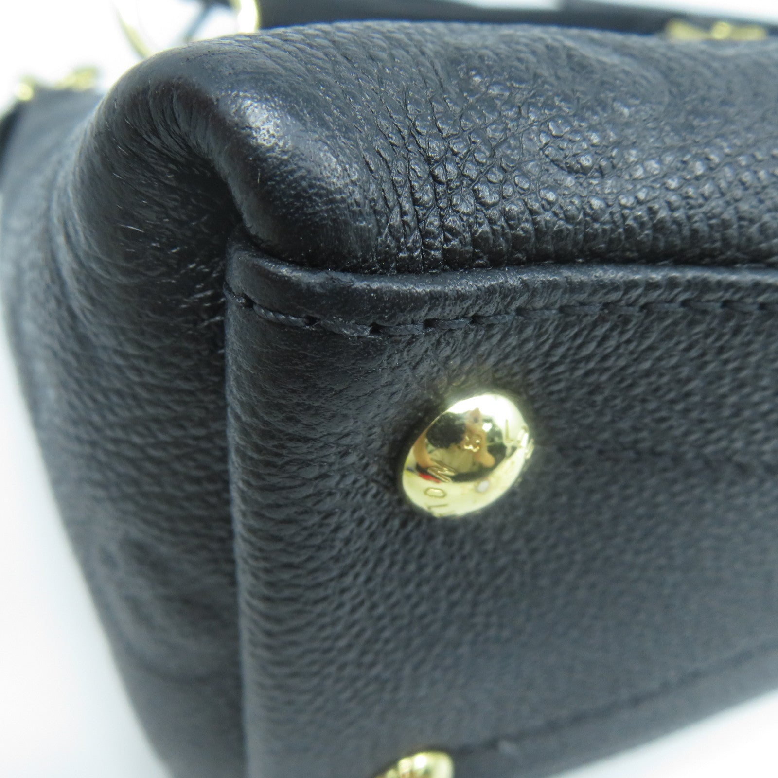 LOUIS VUITTON Monogram Empreinte V Tote Bag金扣手挽肩背兩用袋黑色