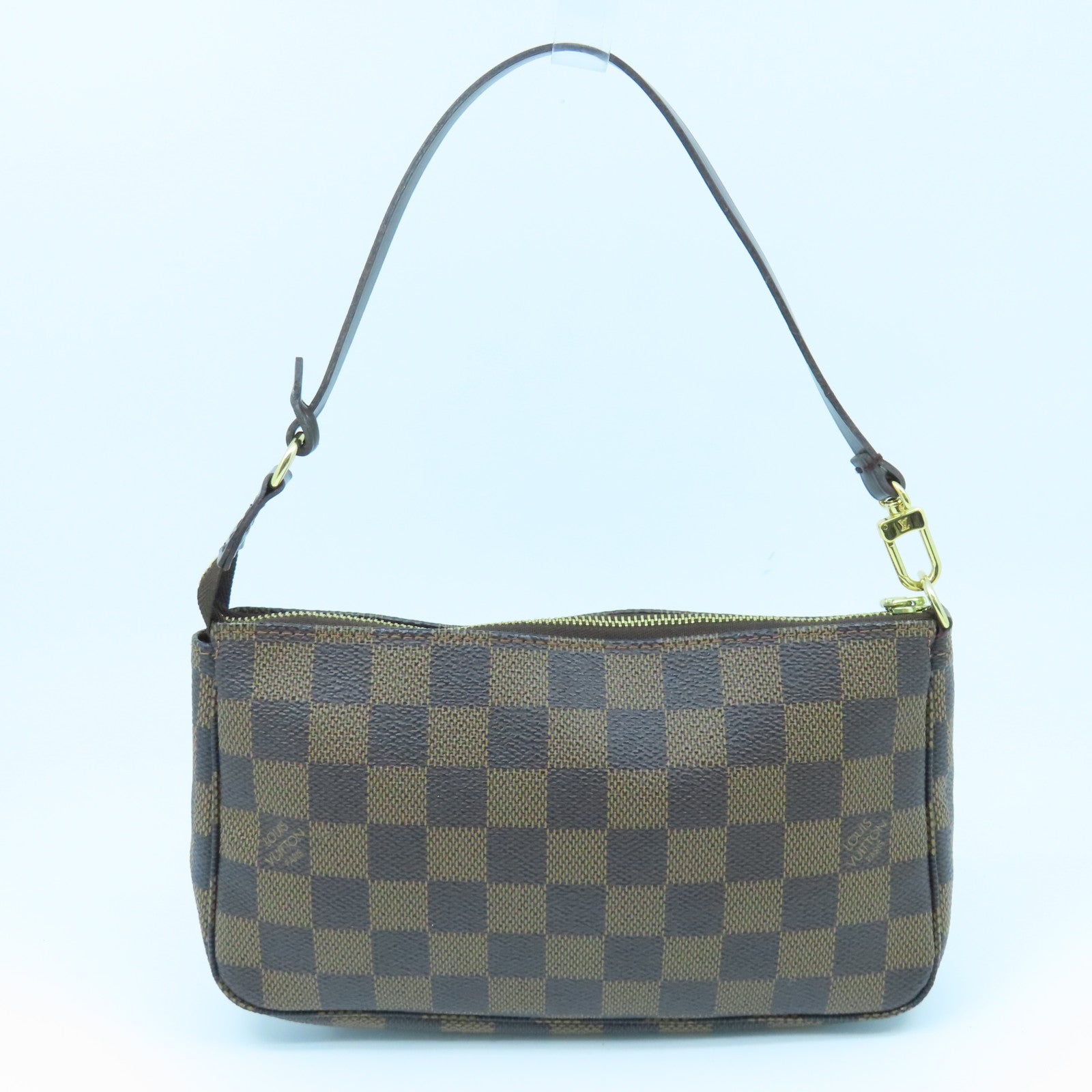 LOUIS VUITTON Damier Accessories Pouch金扣化妝袋啡色