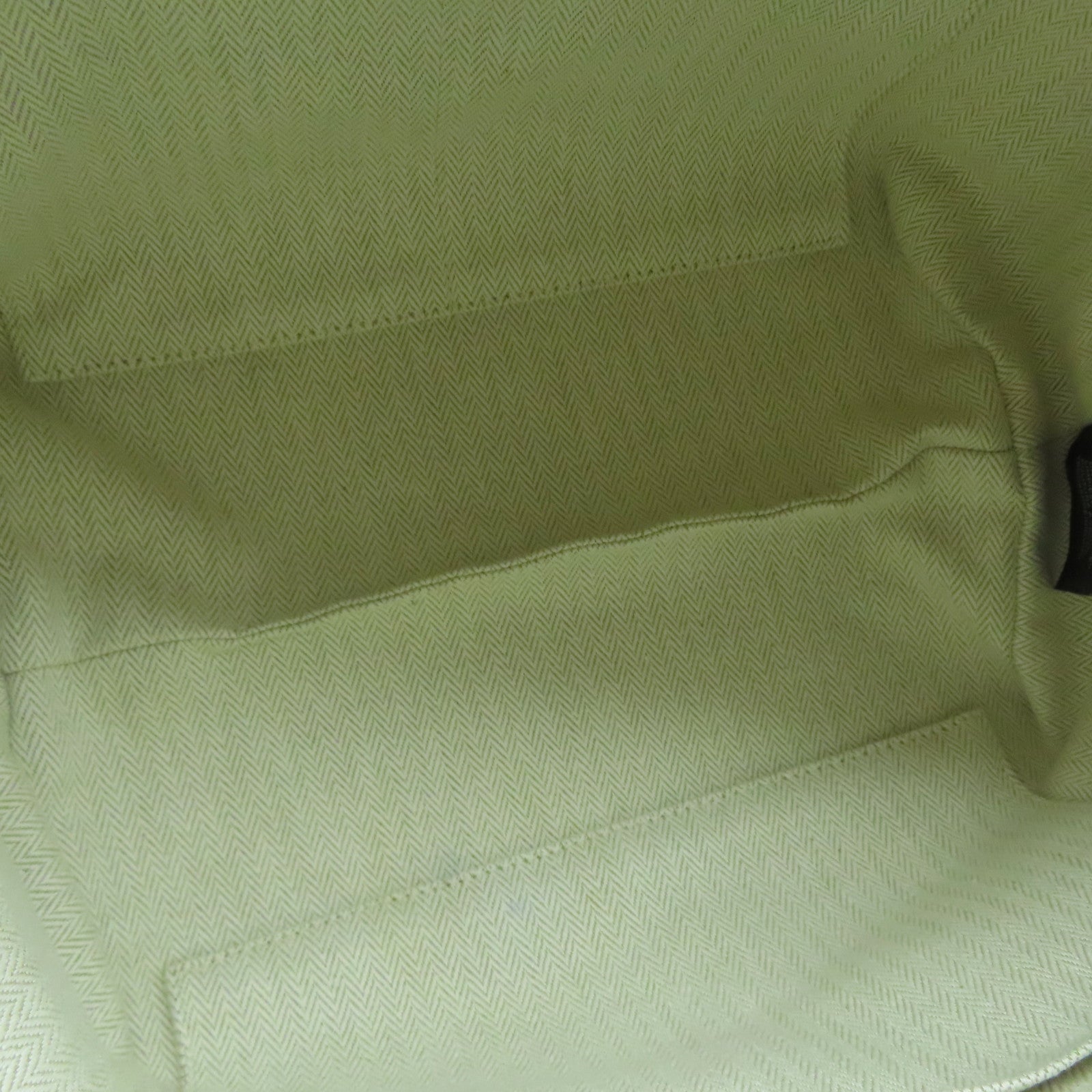 HERMES 【激減優惠】帆布Bride-a-Brac銀扣手挽袋橙色