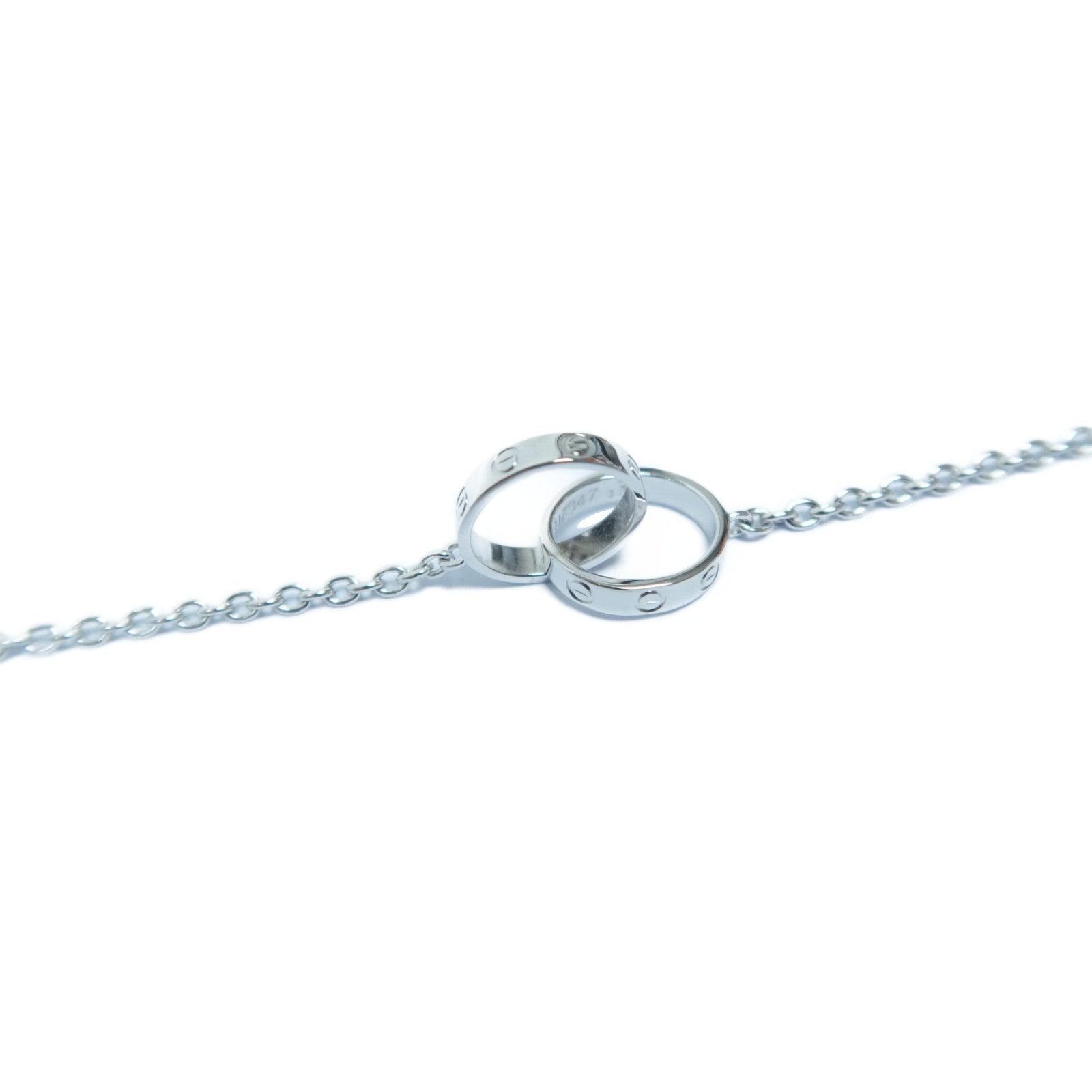 CARTIER 18K白金Baby Love Bracelet手鏈銀色